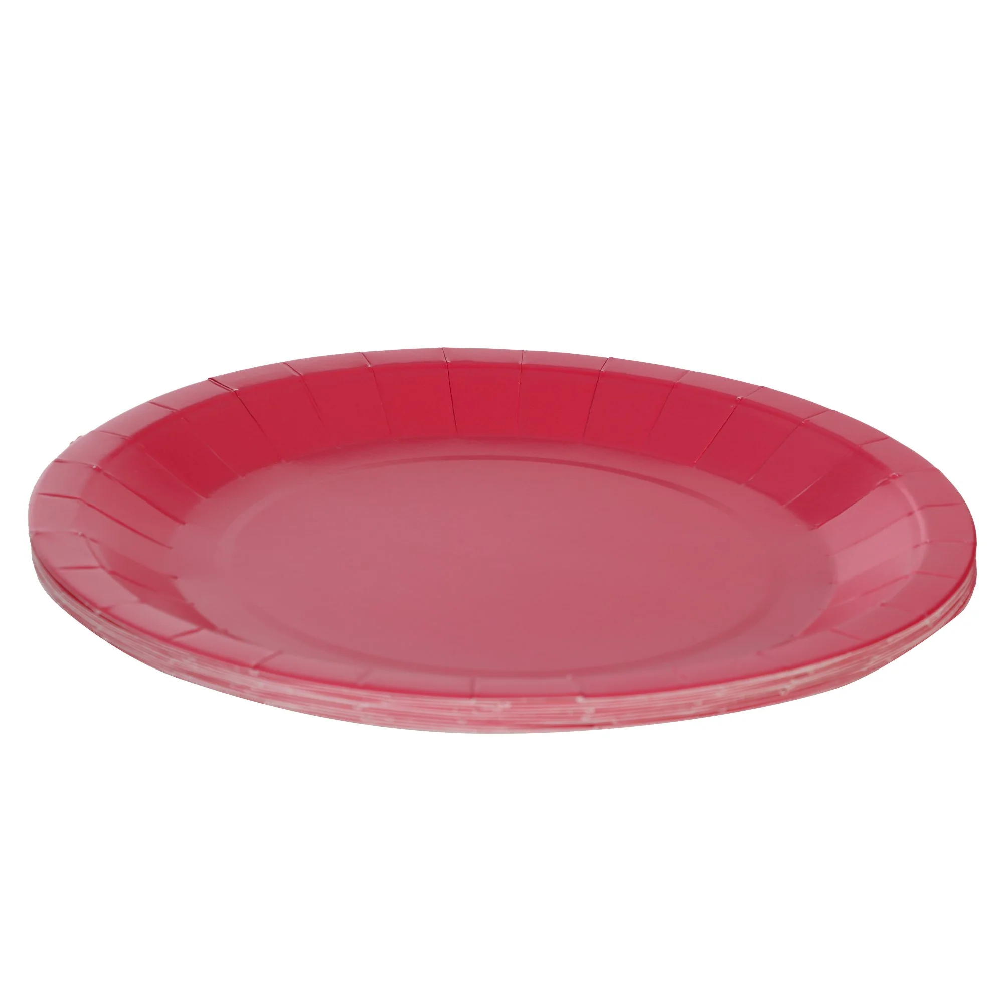 10 assiettes en carton Fuchsia - Image 2
