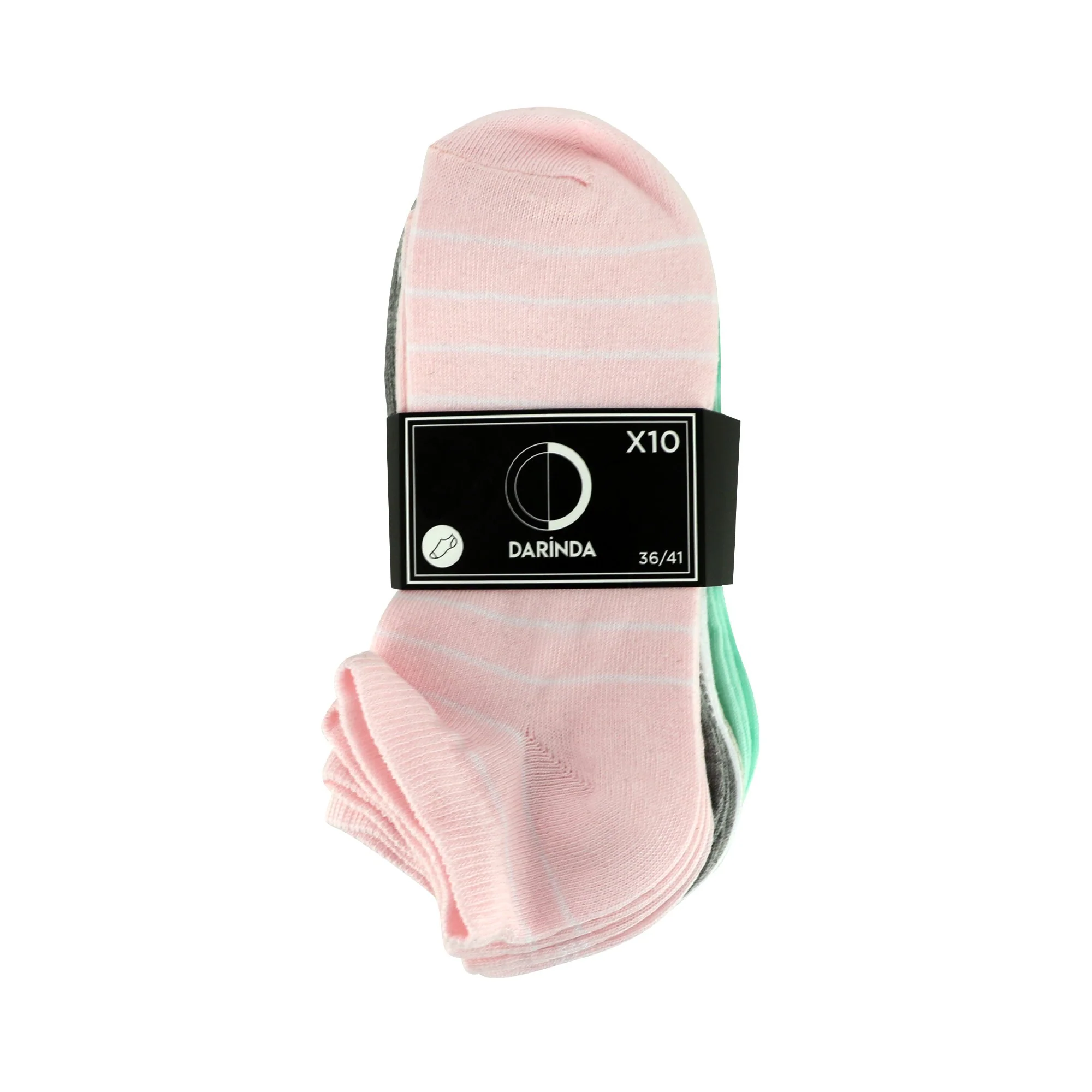 10 paires de chaussettes courtes fantaisie