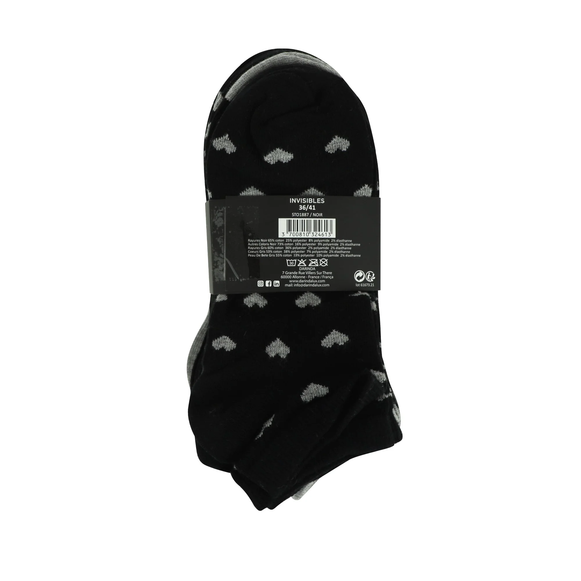 10 paires de chaussettes courtes fantaisie - Image 5