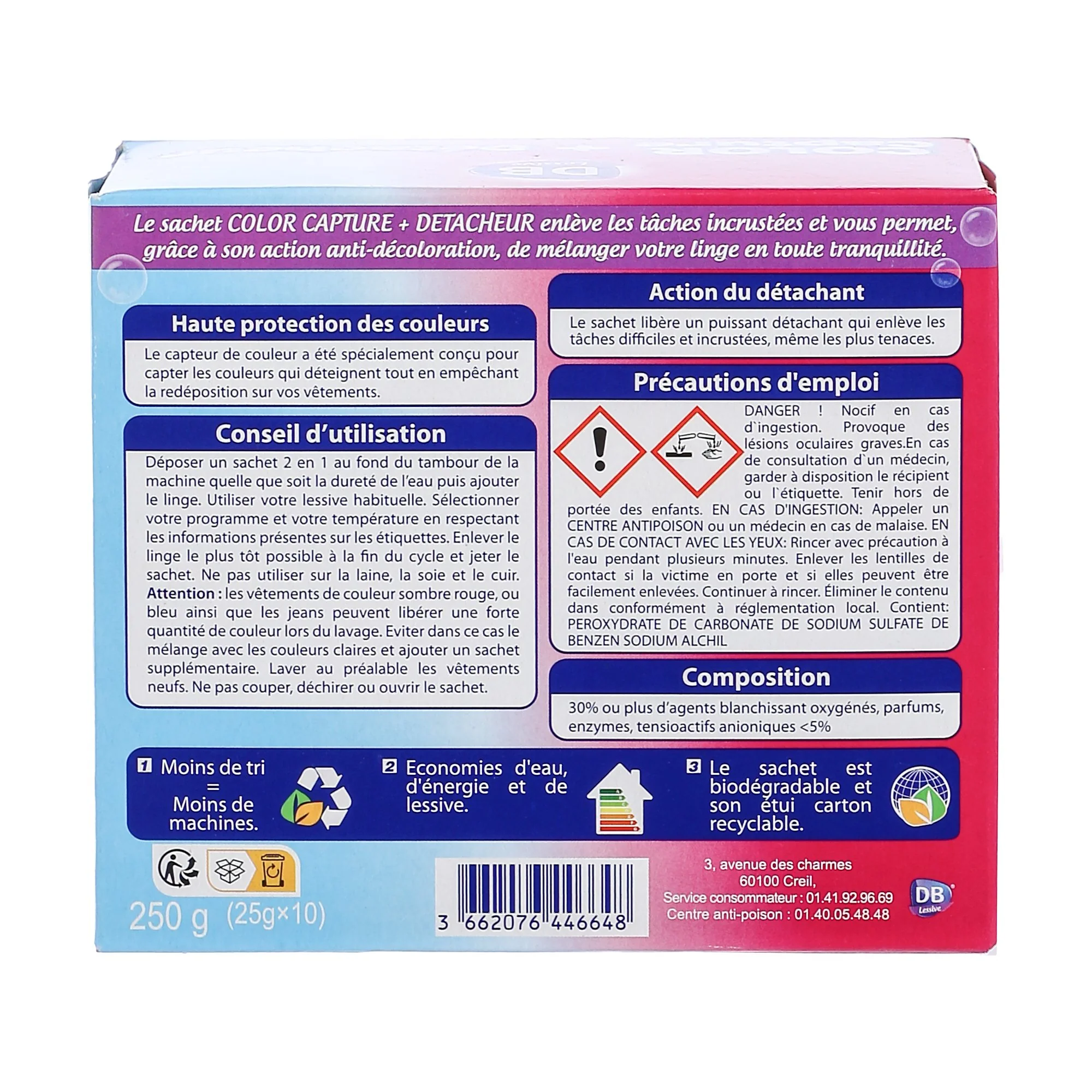 10 sachets détachants + anti transfert de couleur - Image 2