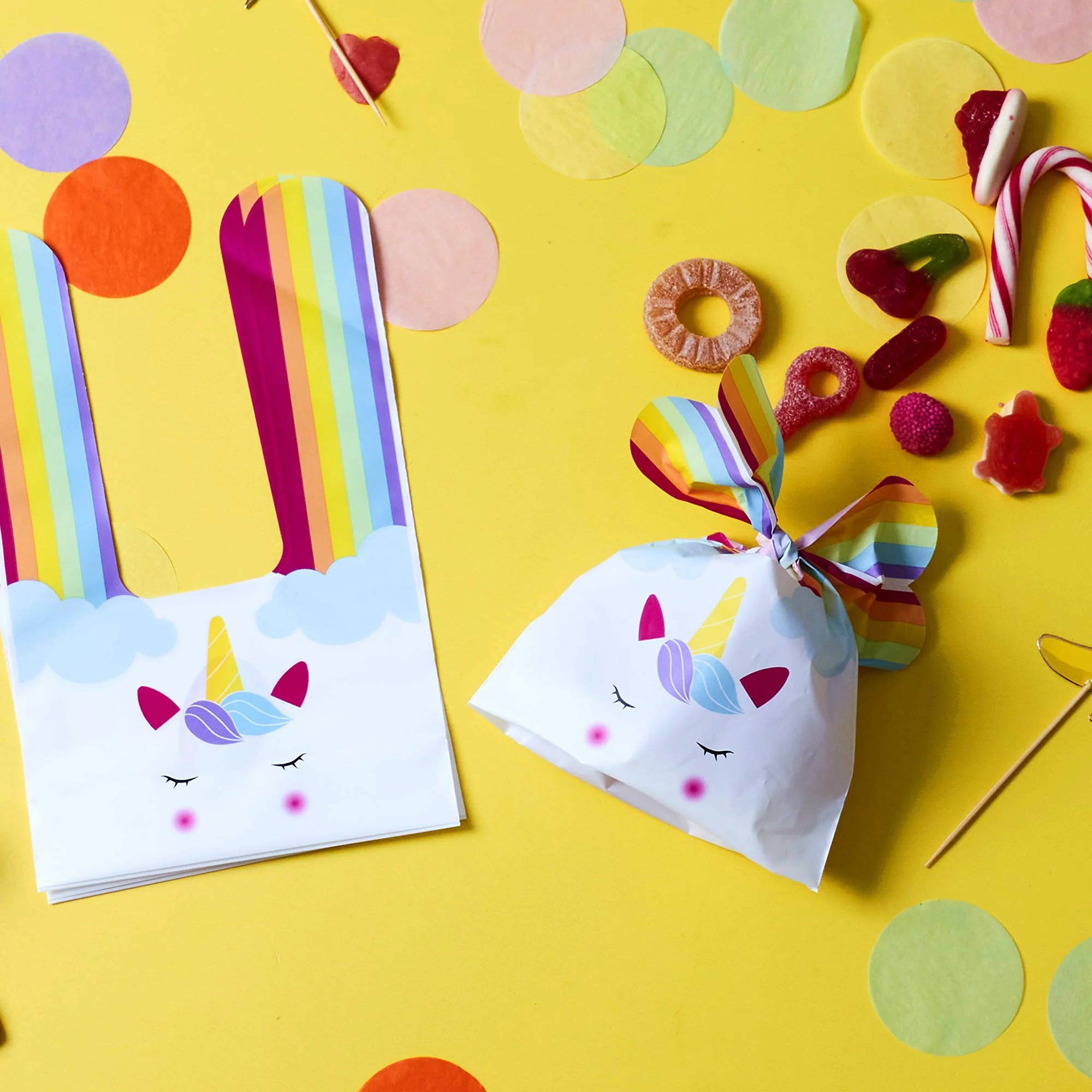 10 sacs à bonbons Licorne - Image 3