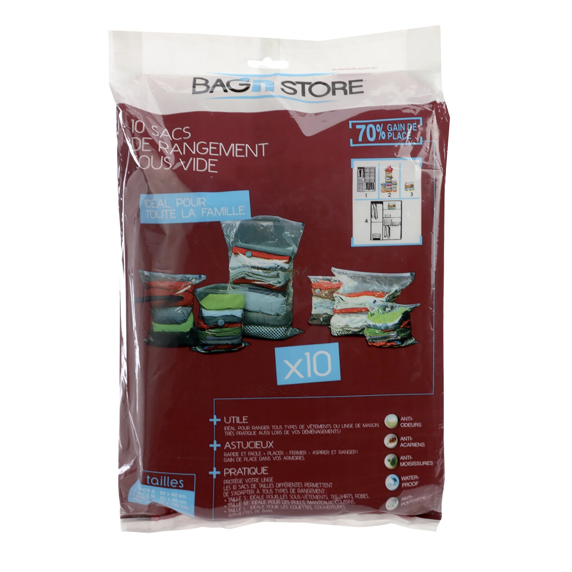 10 sacs compresseur d'air - Gris - Image 5