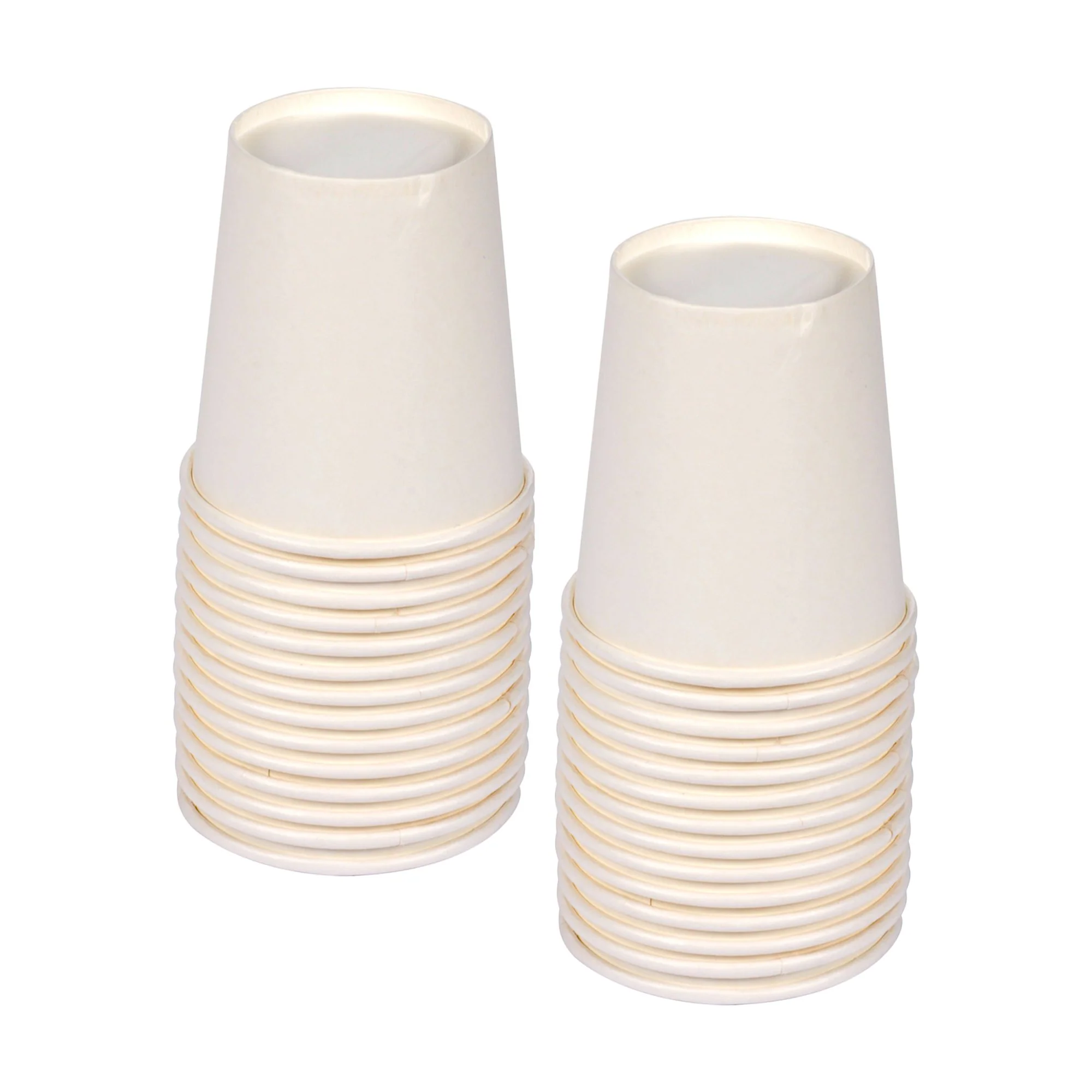 100 gobelets en carton blanc