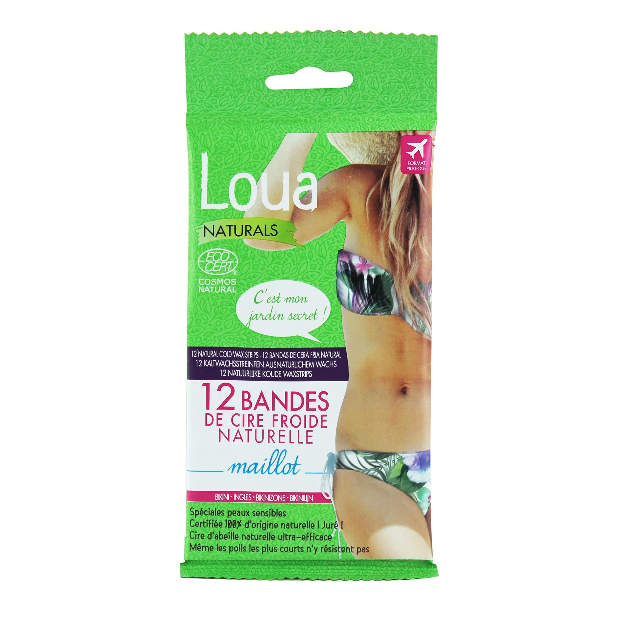 12 bandes de cire froide maillot Ecocert