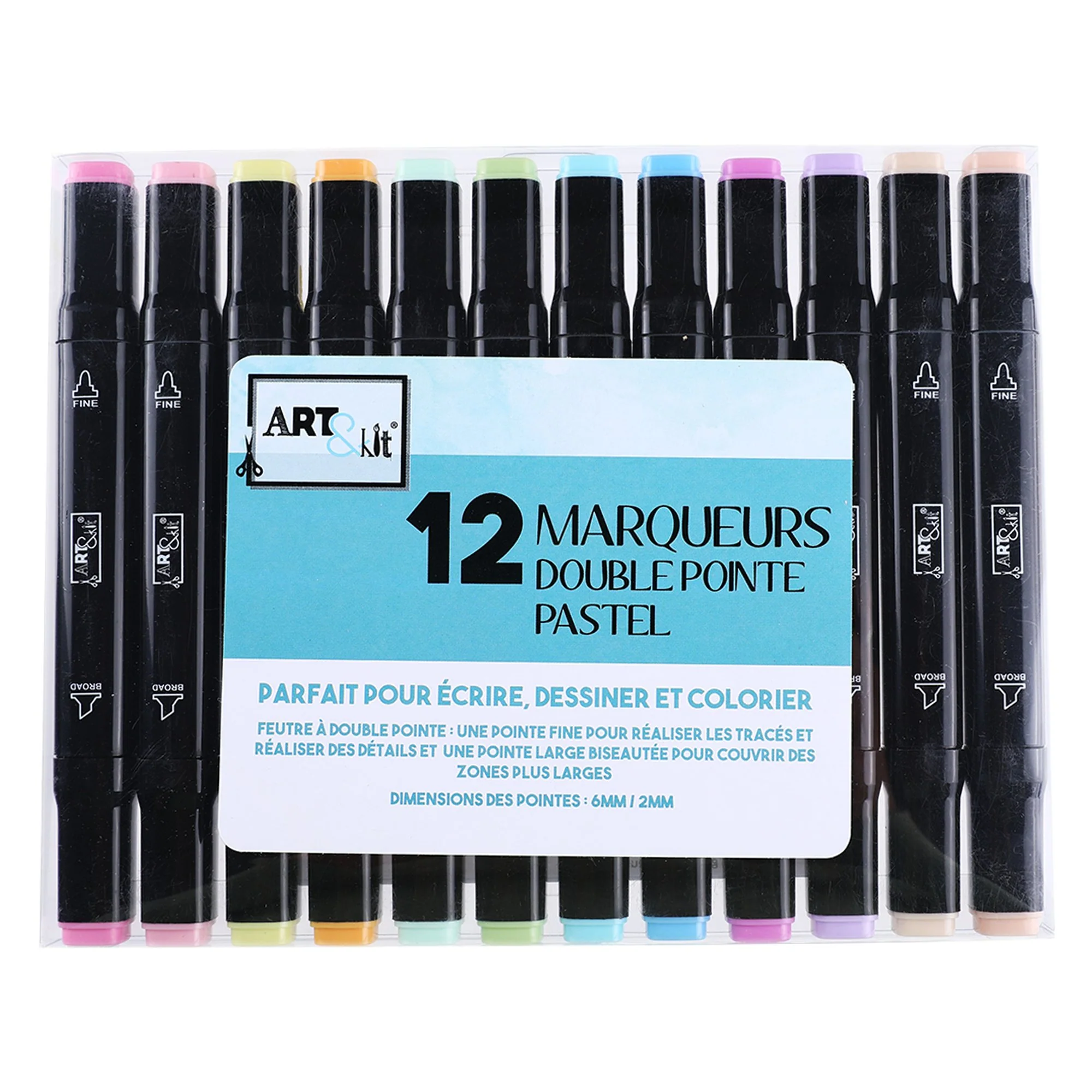12 marqueurs double pointes - Image 4