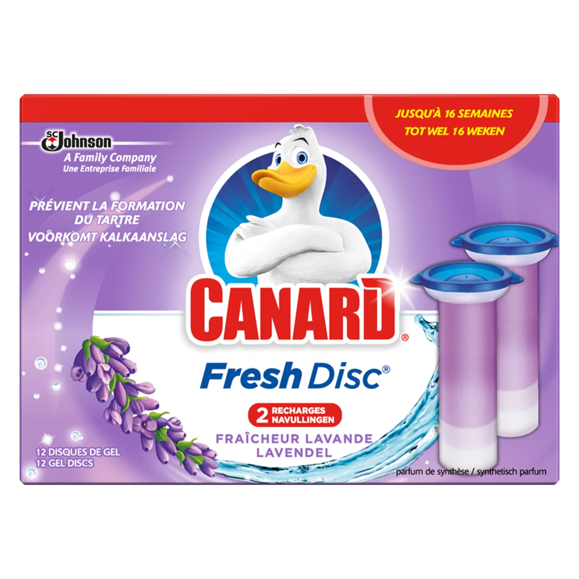 12 recharges disques fraicheur à la lavande