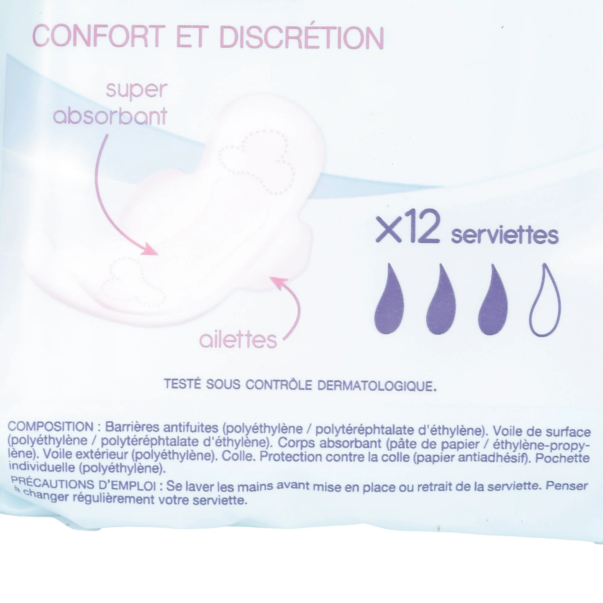 12 serviettes hygiéniques ultra minces jour - Image 3