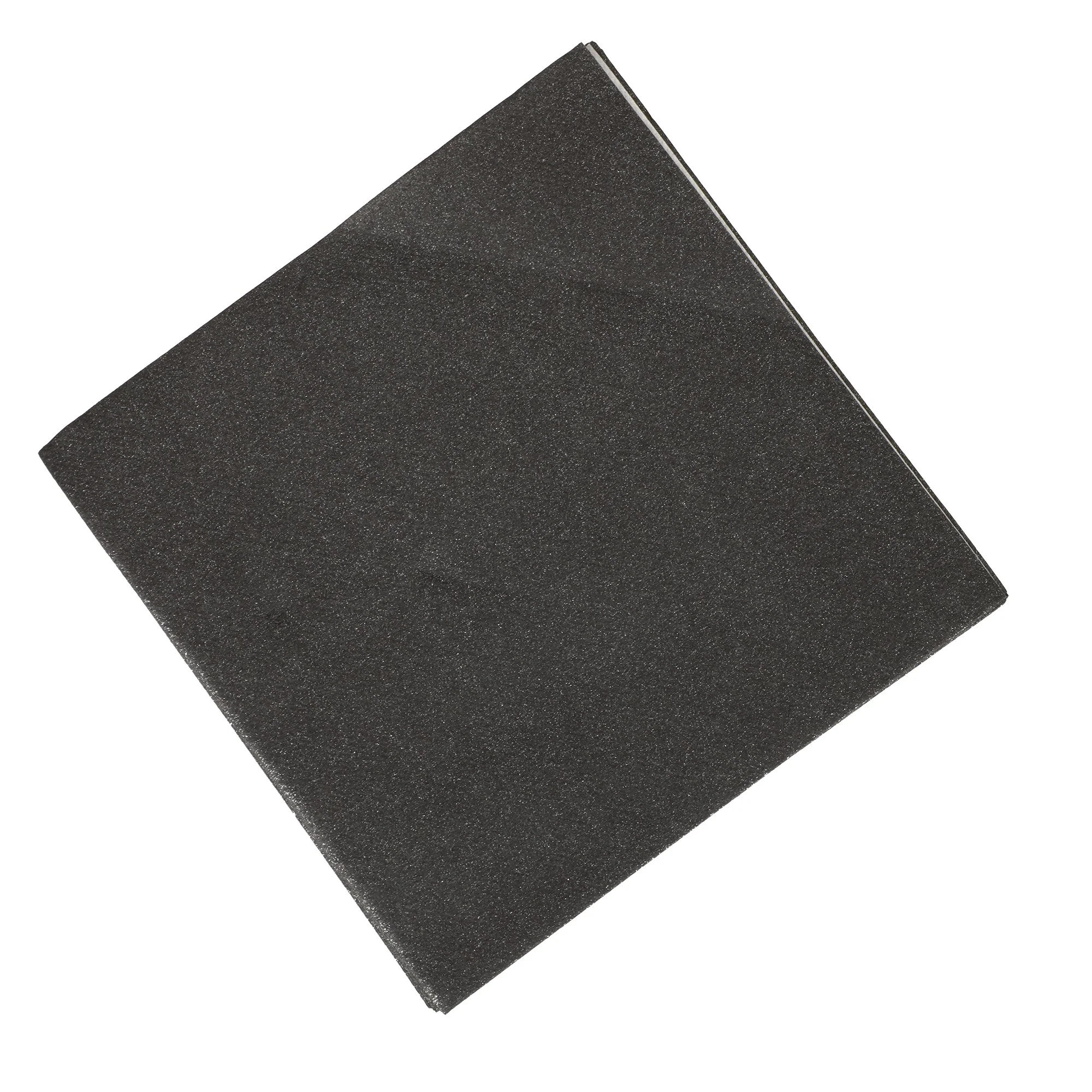 12 SERVIETTES PAILLETTES AIRLAID 40X40CM NOIR - Image 2