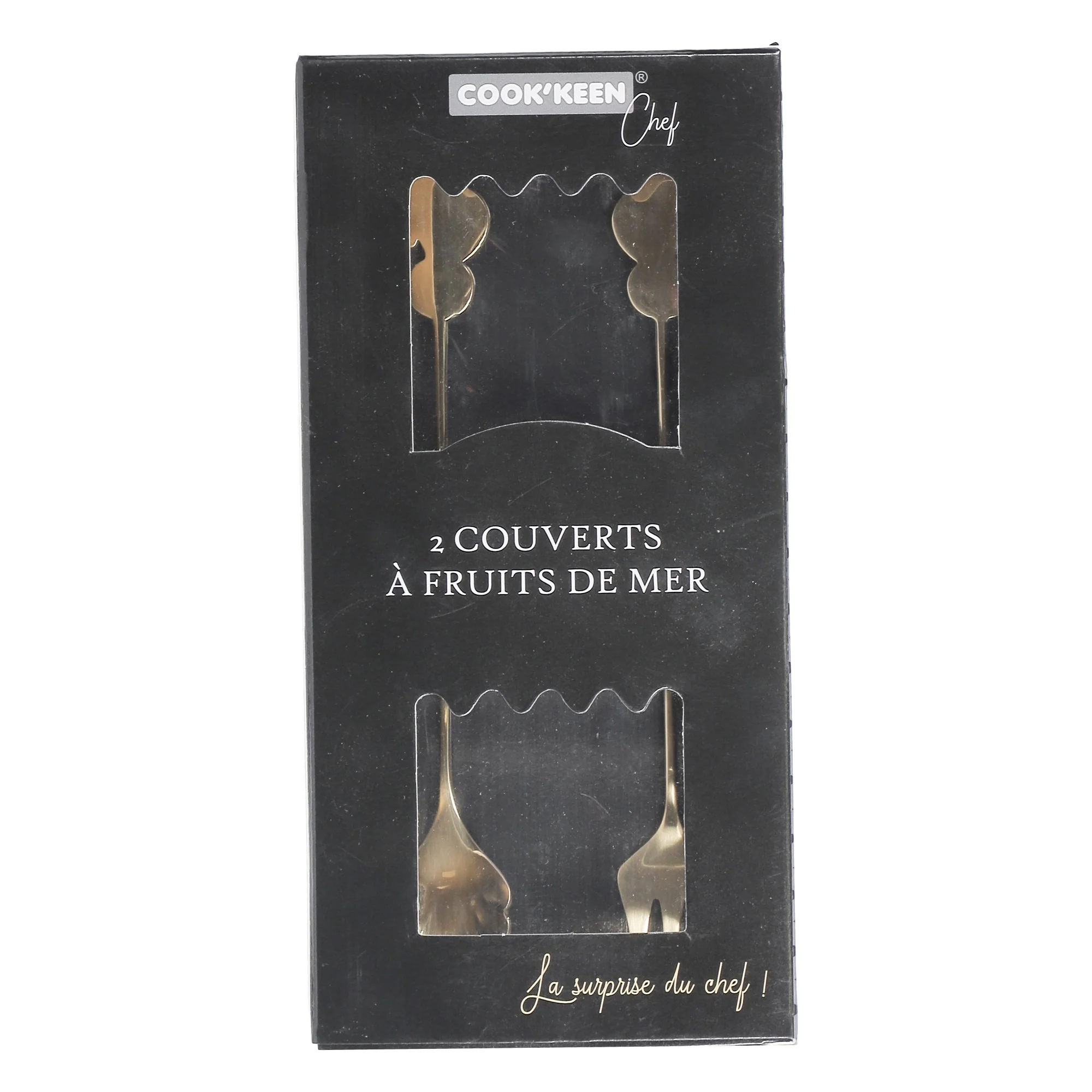 2 couverts dorés Océan