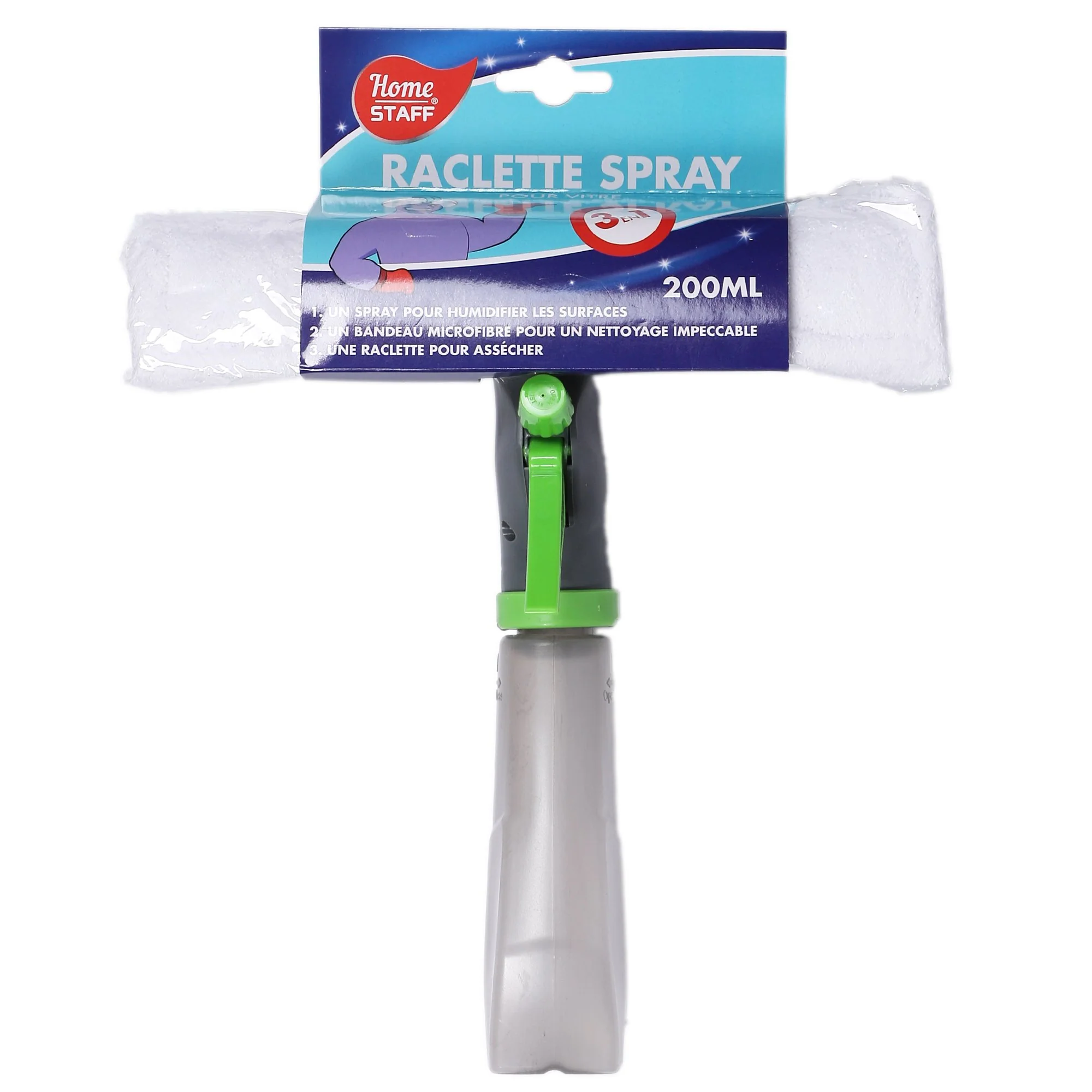 2 en 1 raclette et spray pour vitre 200ml - Image 3