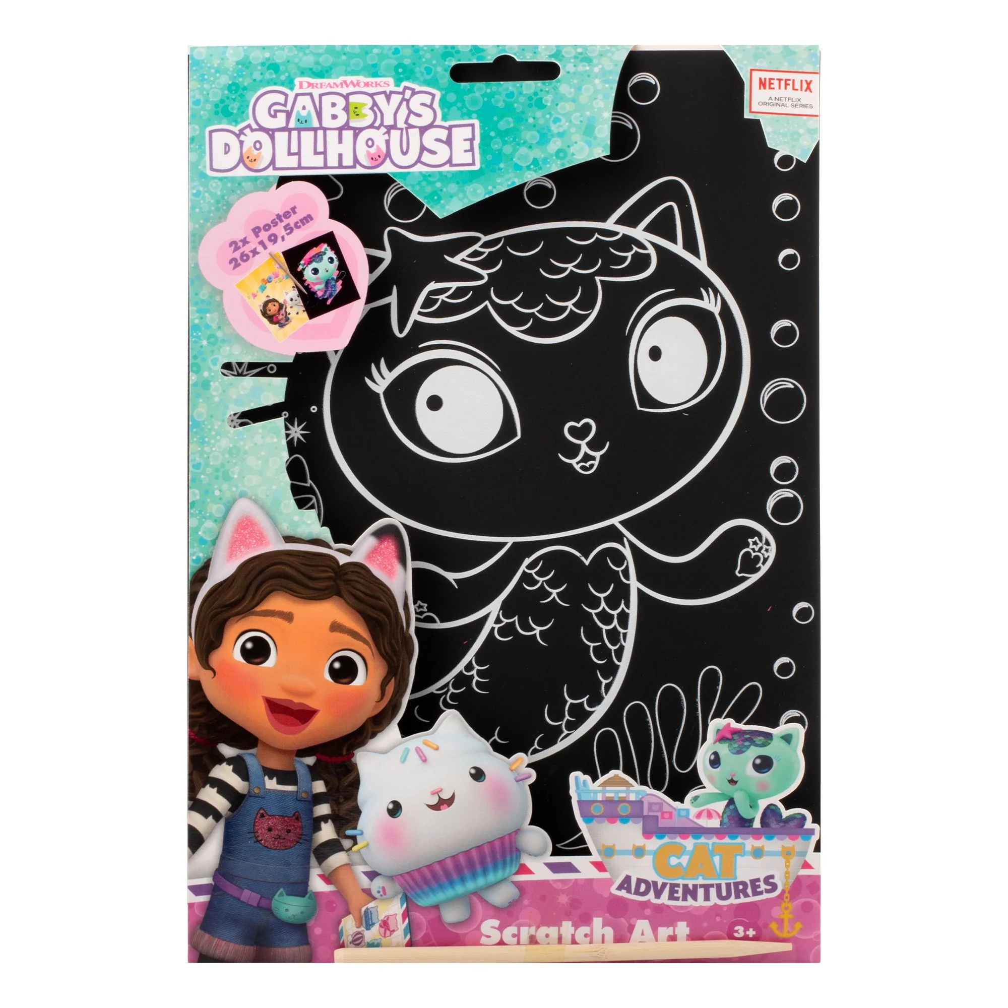 2 posters à gratter Gabby's dollhouse