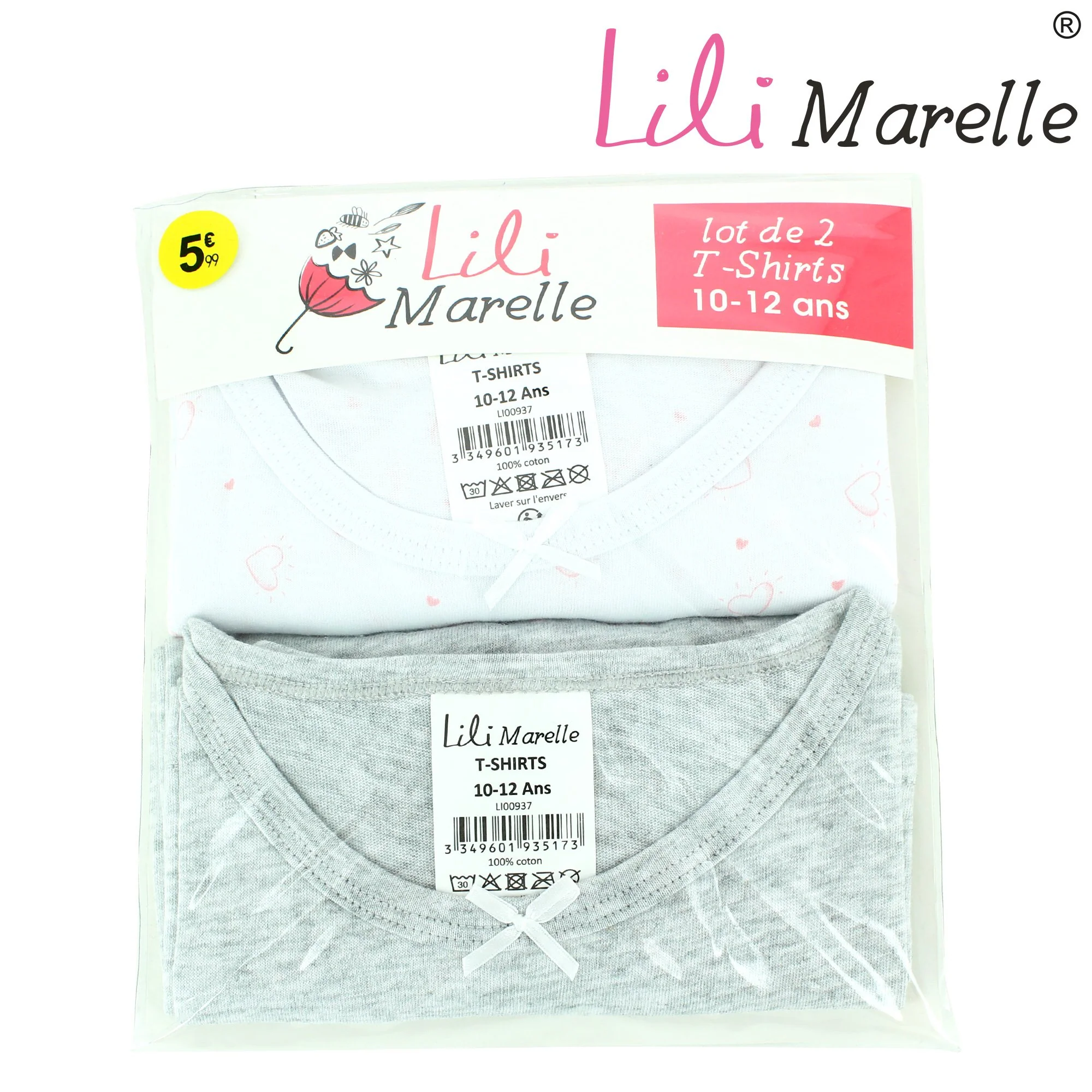 2 T-SHIRTS FILLE - LILI MARELLE - Image 4