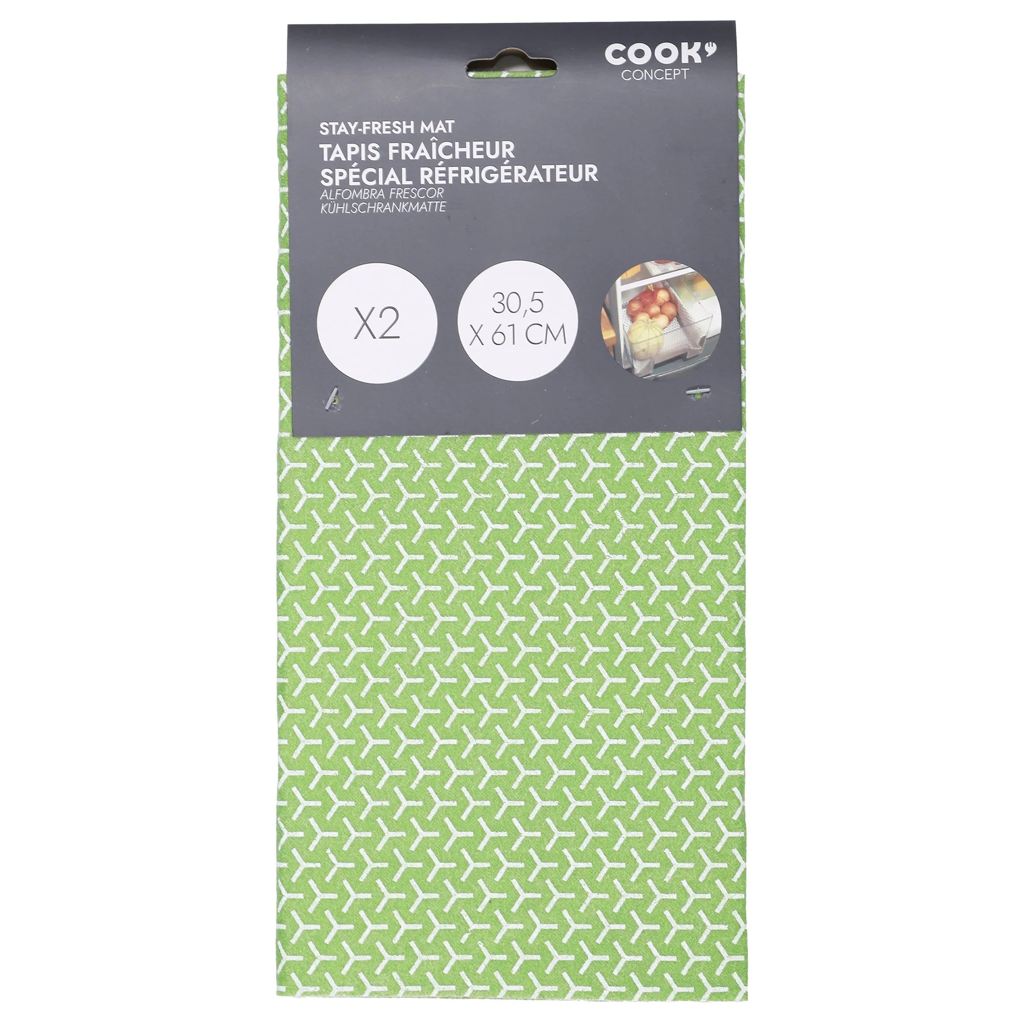 2 tapis fraîcheur coton réfrigérateur - Image 6