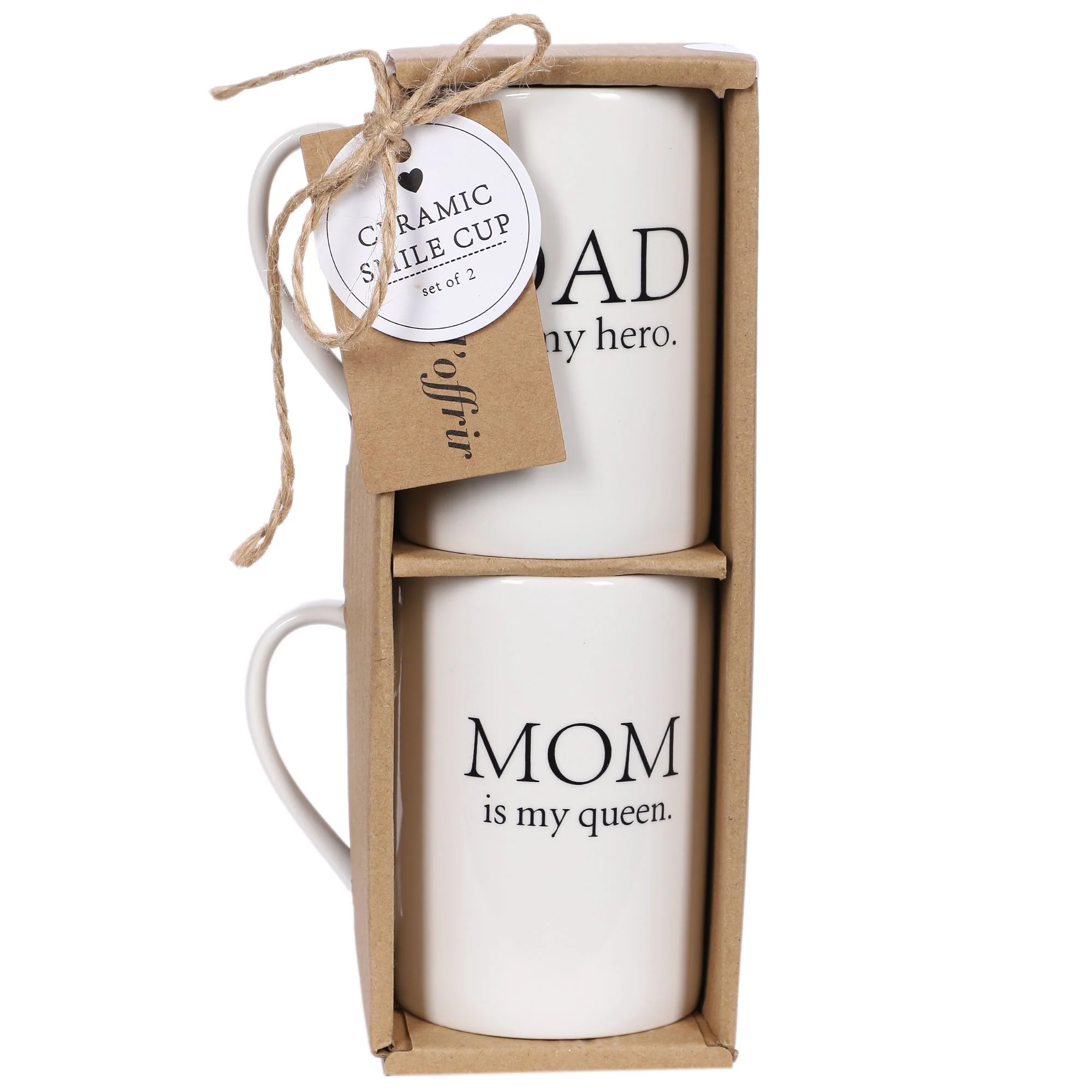 2 tasses en céramique - Beige - Image 4