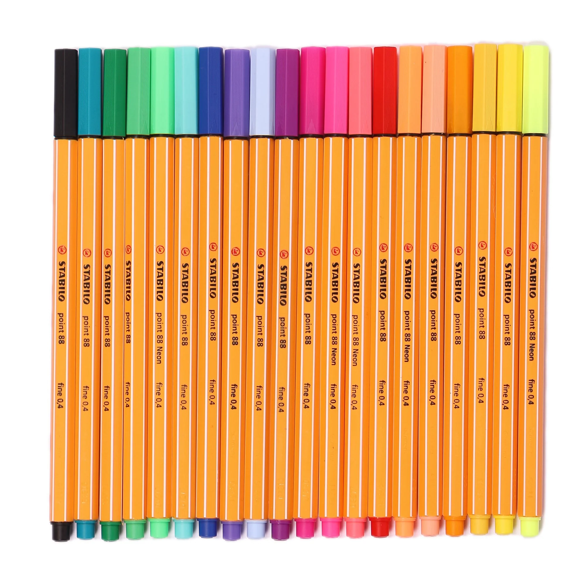 20 Feutres d'écriture avec trousse en papier - Image 2