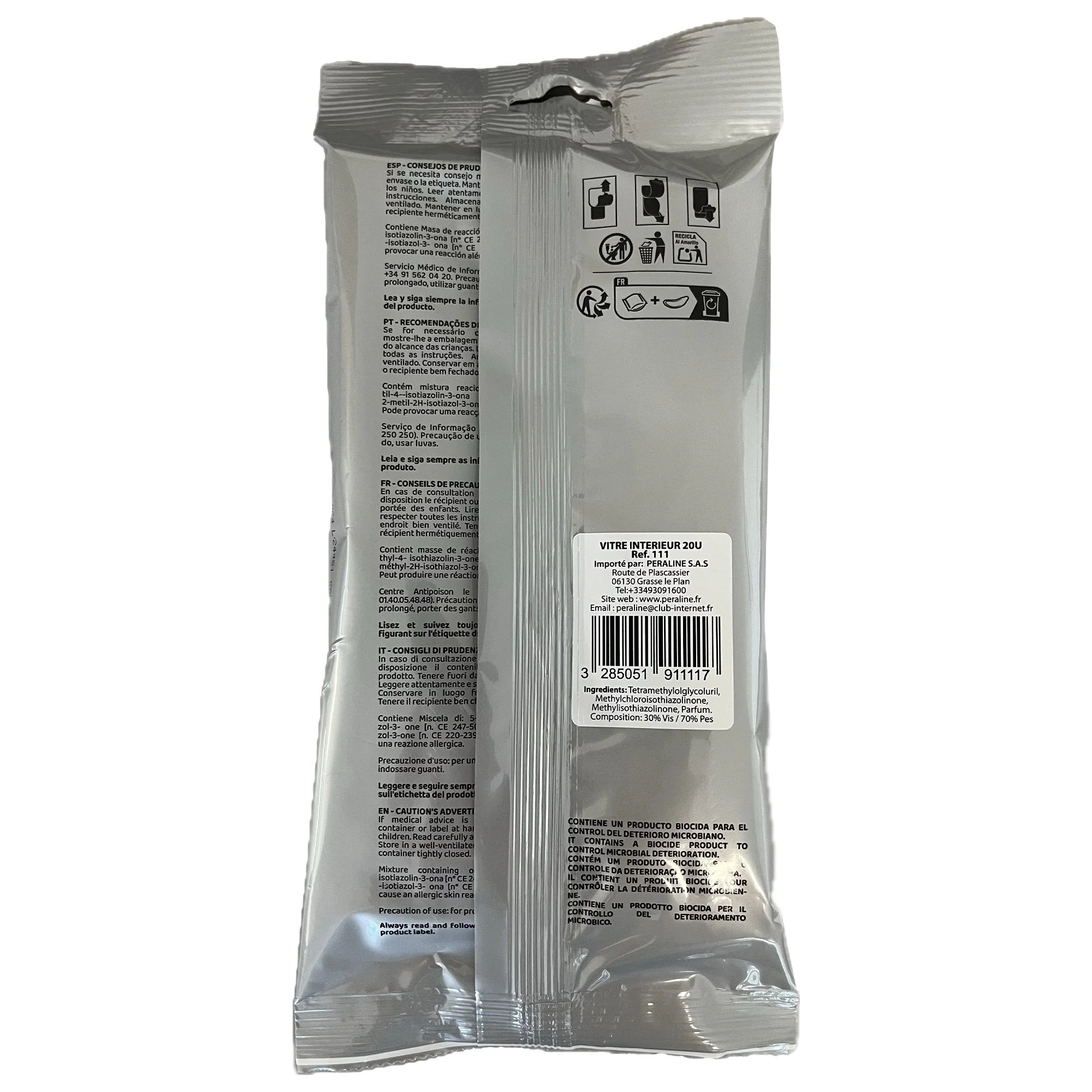 20 lingettes nettoyantes pour vitres - Image 2