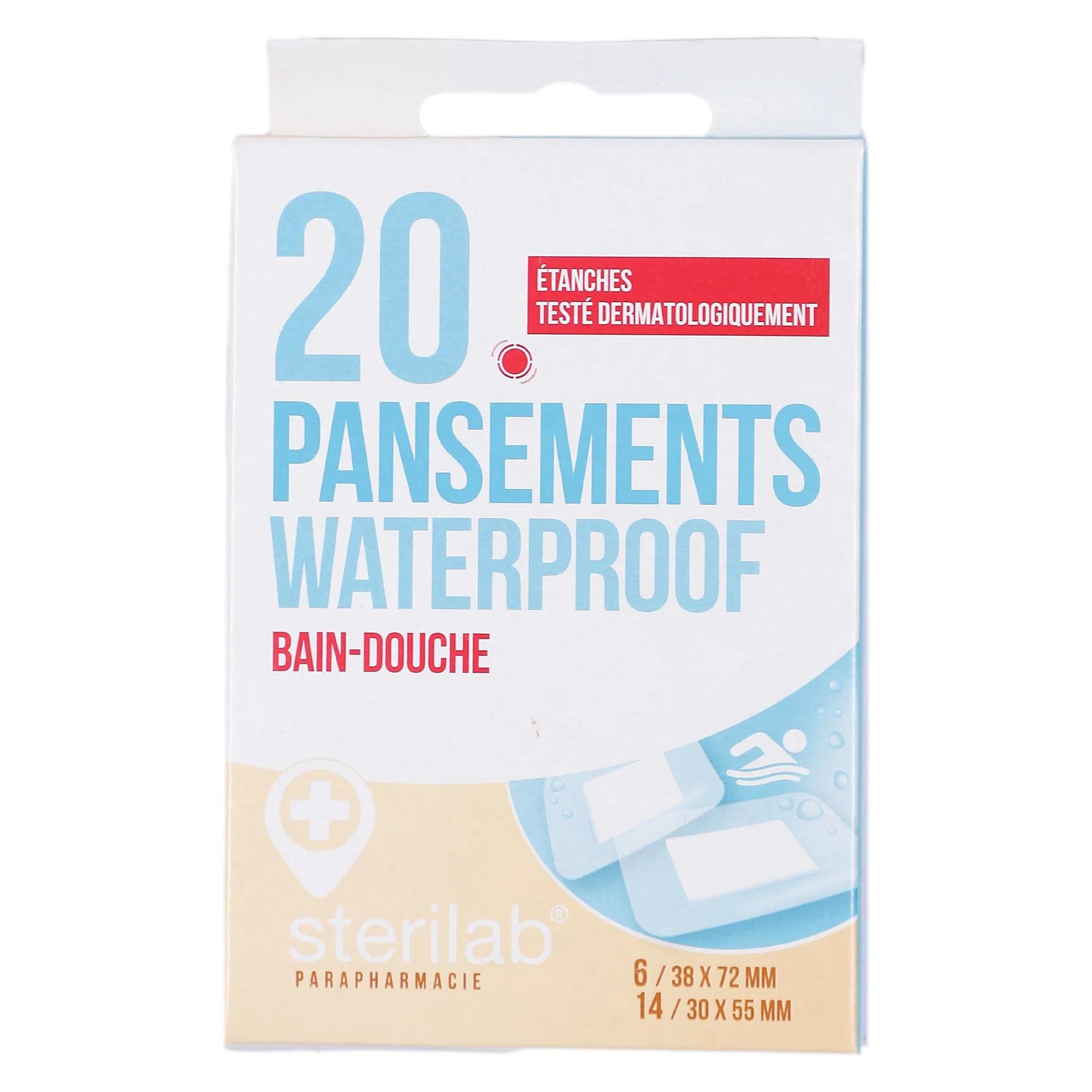 20 pansements waterproff