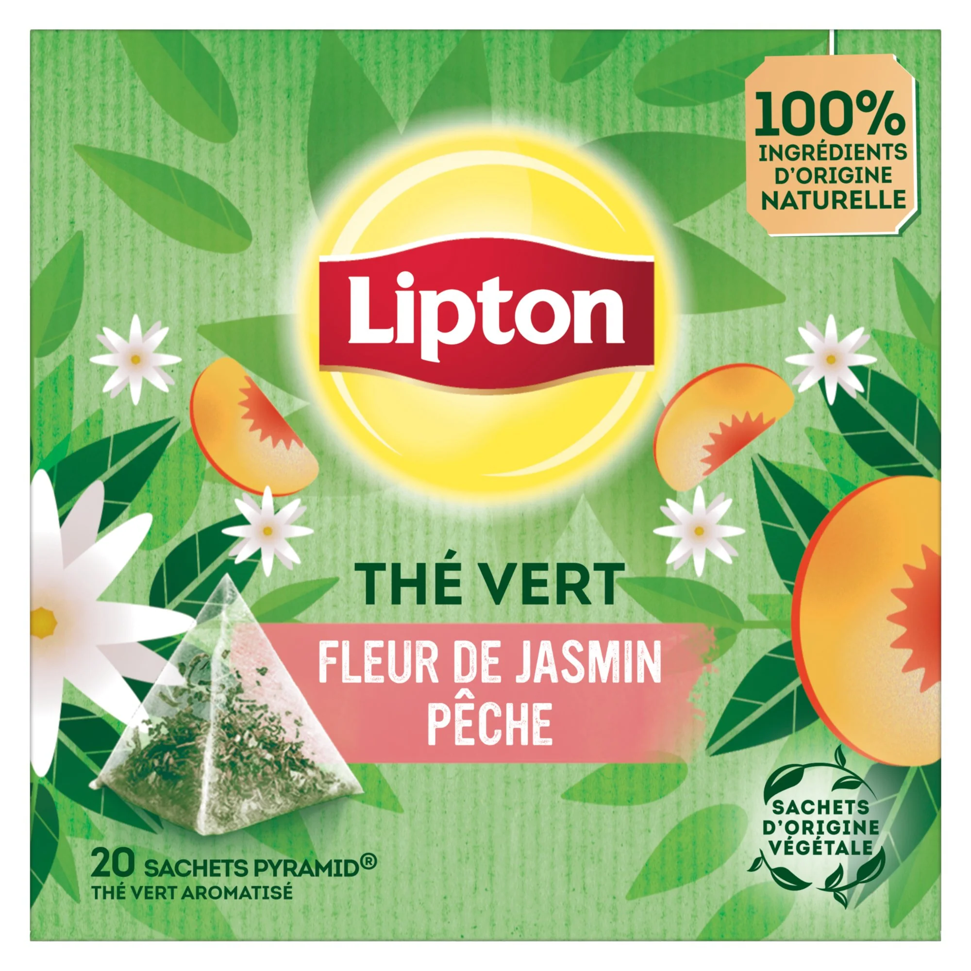 20 sachets de thé - Fleur de jasmin et pêche