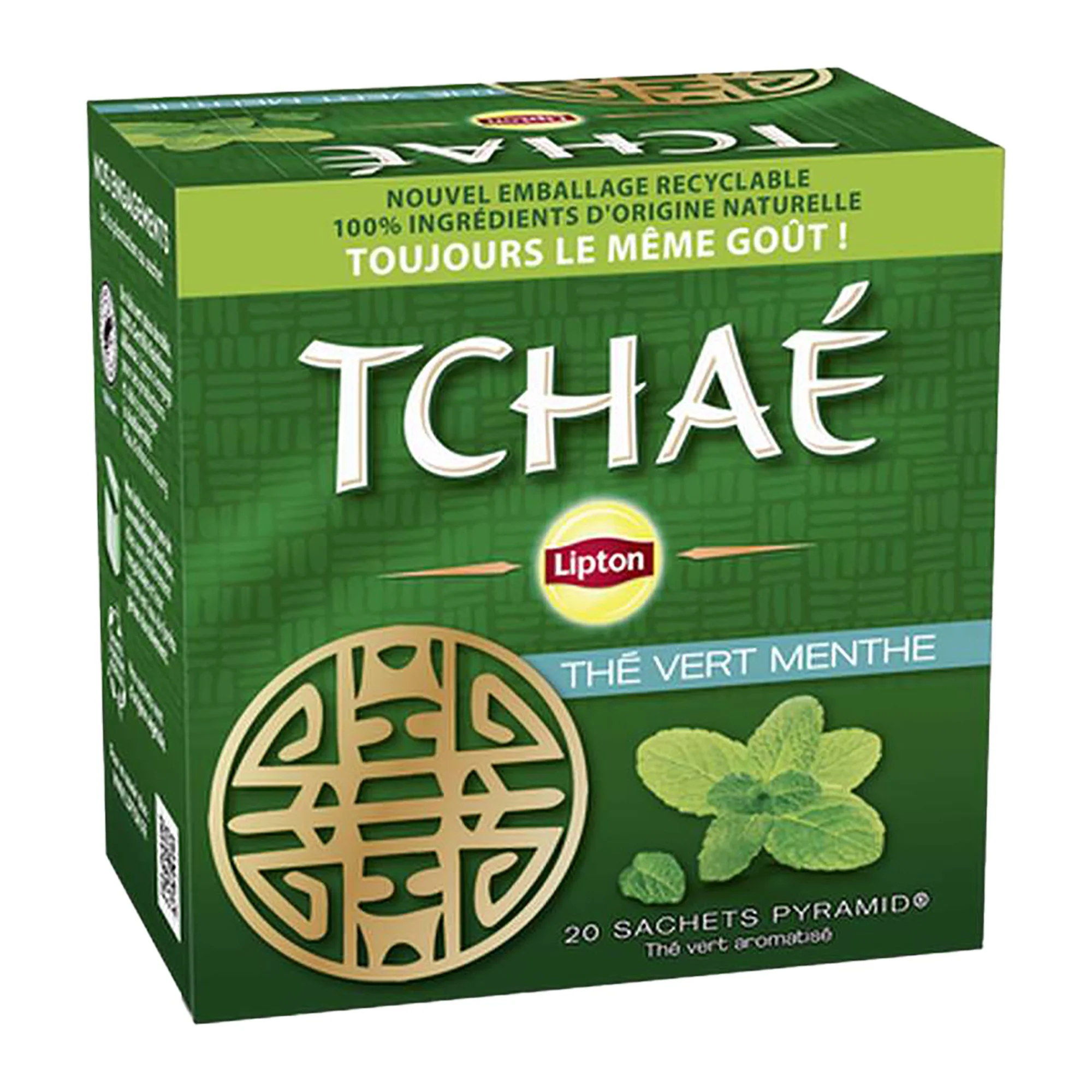 20 sachets de thé vert Tchae Menthe