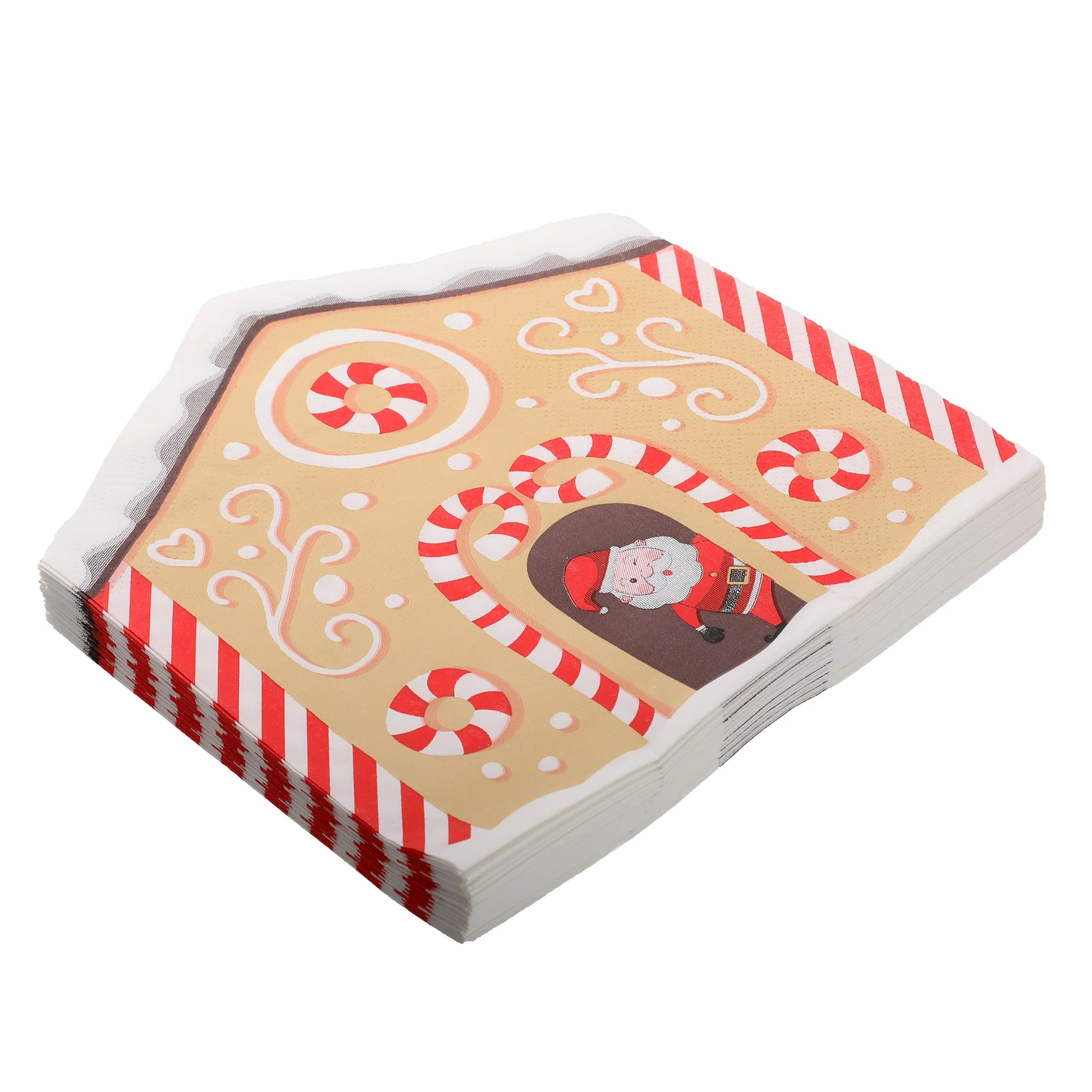 20 serviettes de Noël - Marron