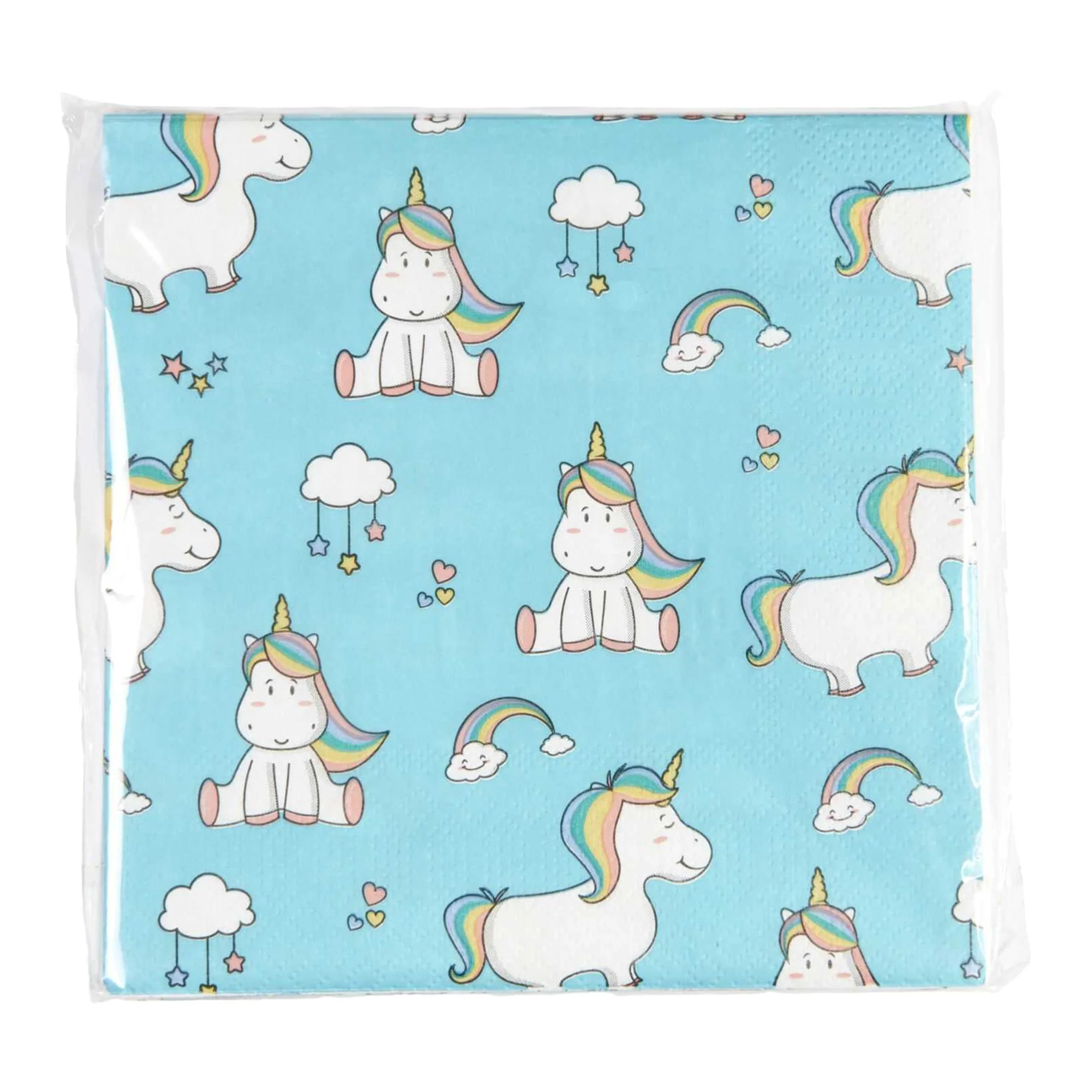 20 serviettes en papier Licorne Kawai