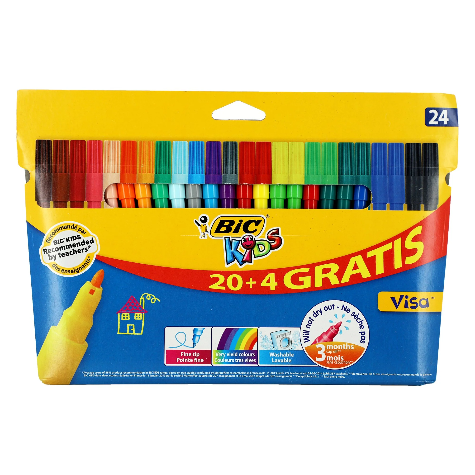 24 feutres de coloriage