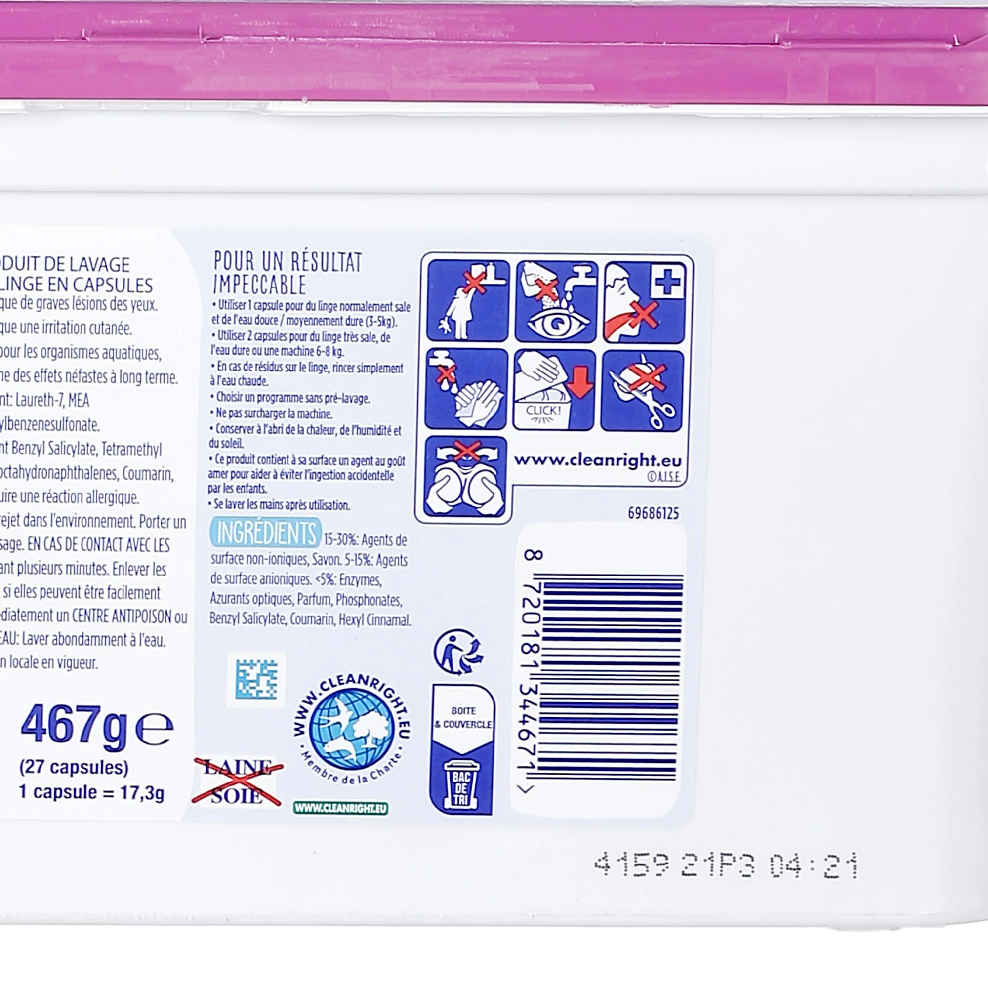 27 capsules de lessive 3 en 1 à la Noix de coco - Image 3
