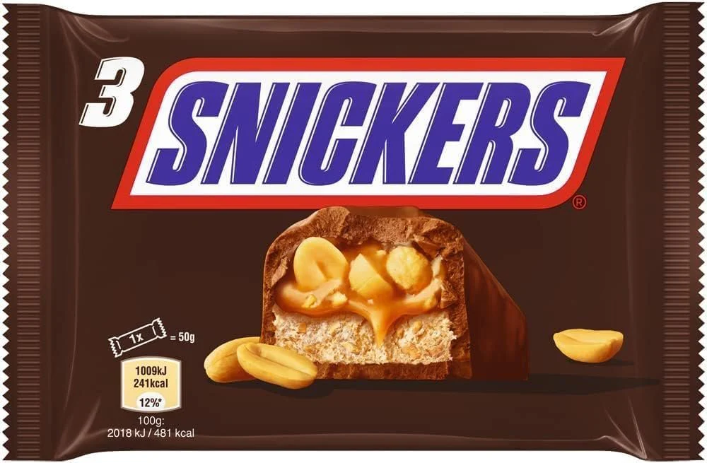3 barres chocolatées cacahuètes