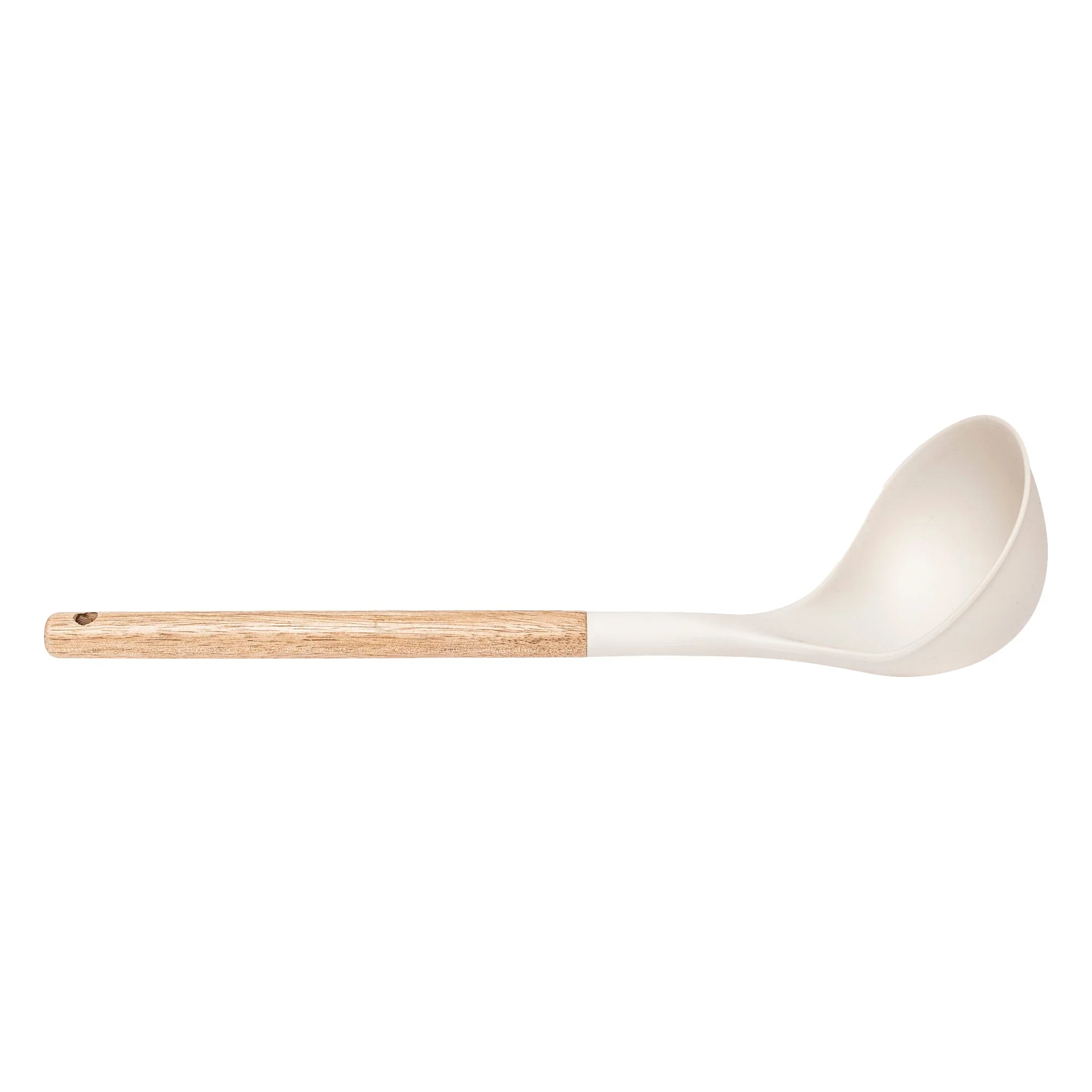3 ustensiles de cuisine beige et acacia - Image 2