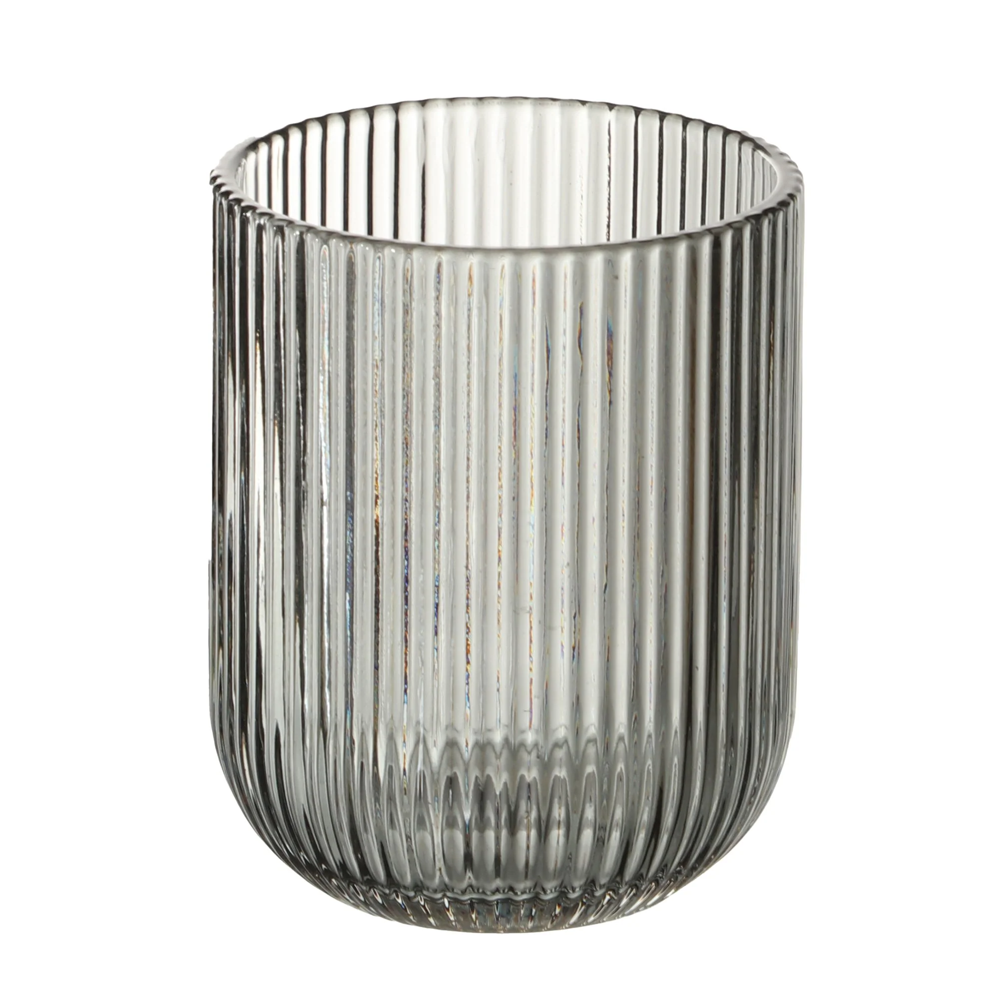 3 verres à eau striés - Image 2