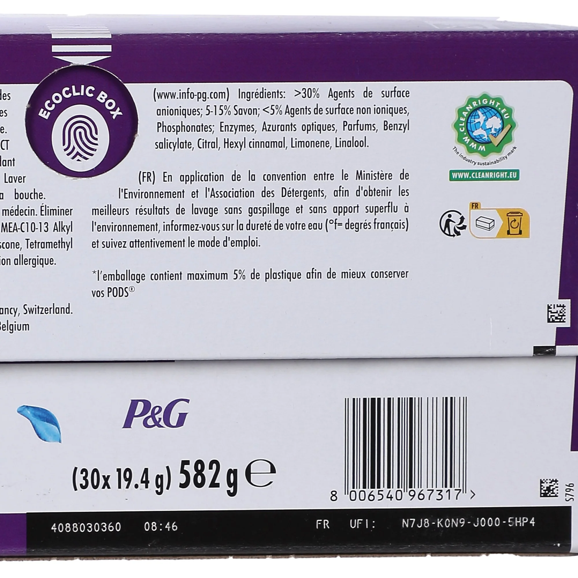 30 capsules lessive tout en 1 envolée d'air - Image 3