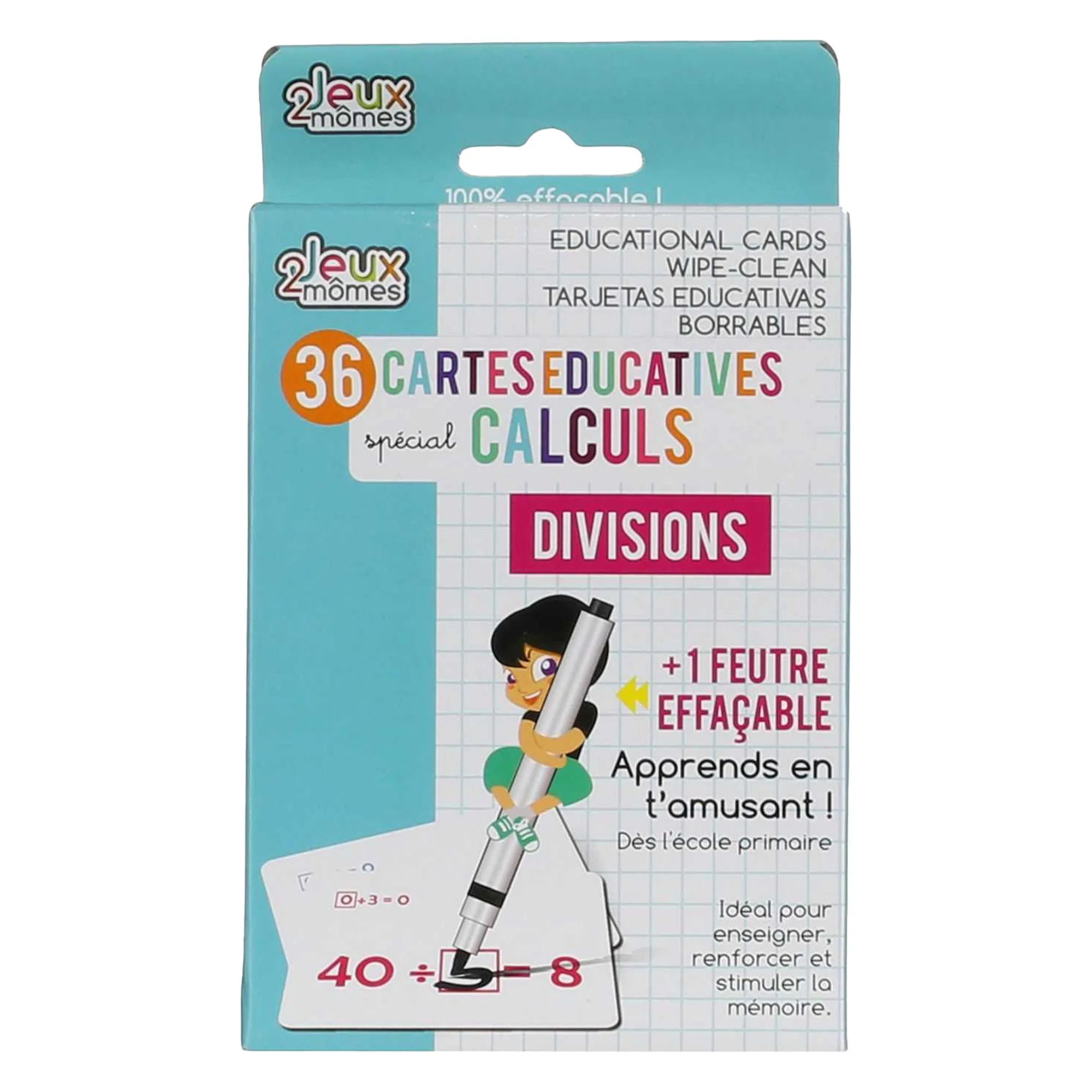 36 cartes effaçable pour apprendre le calcul - Image 4