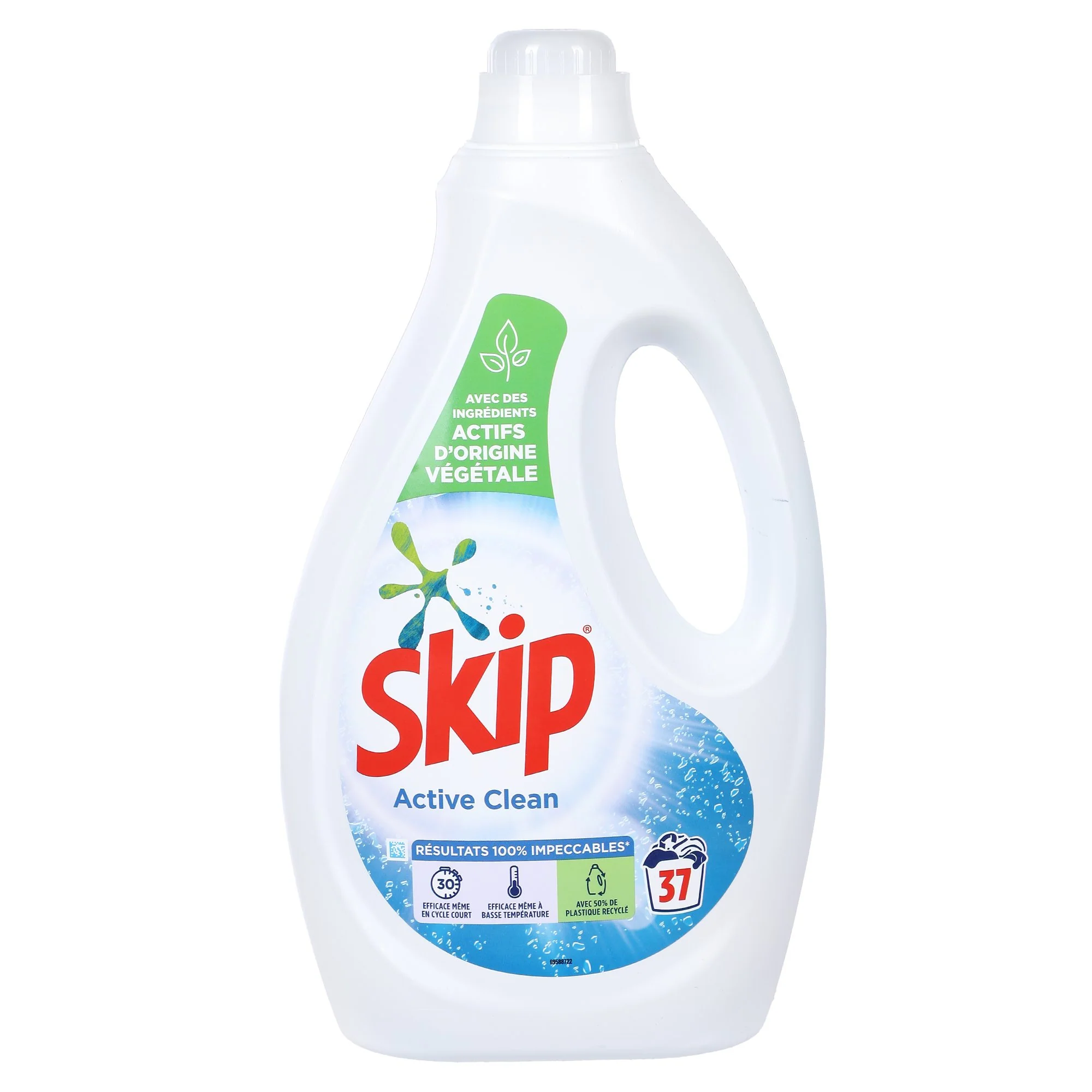 37 doses de lessive liquide active clean