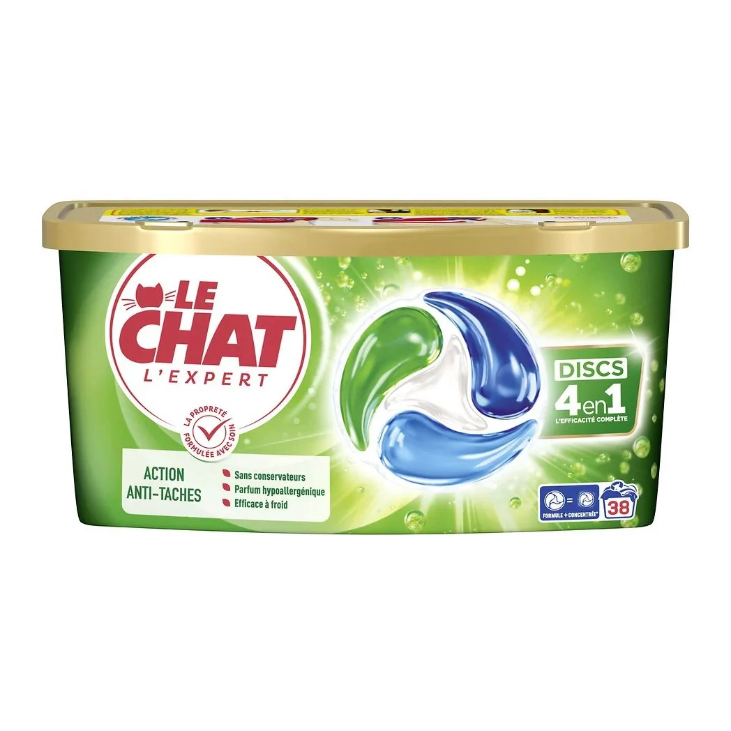 38 capsules de lessive 4 en 1 expert