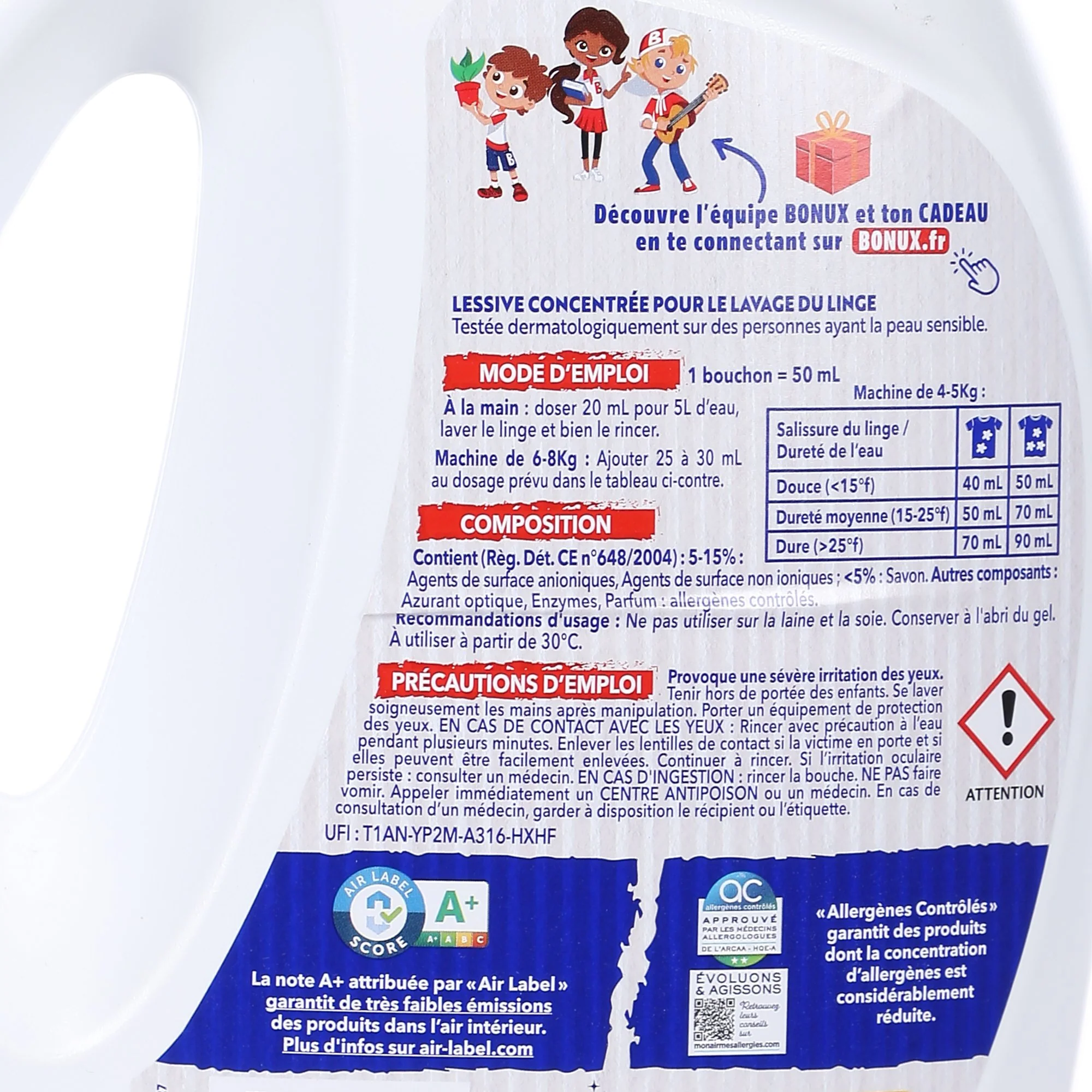 42 doses de lessive liquide fraîcheur bicarbonate peaux sensibles - Image 2