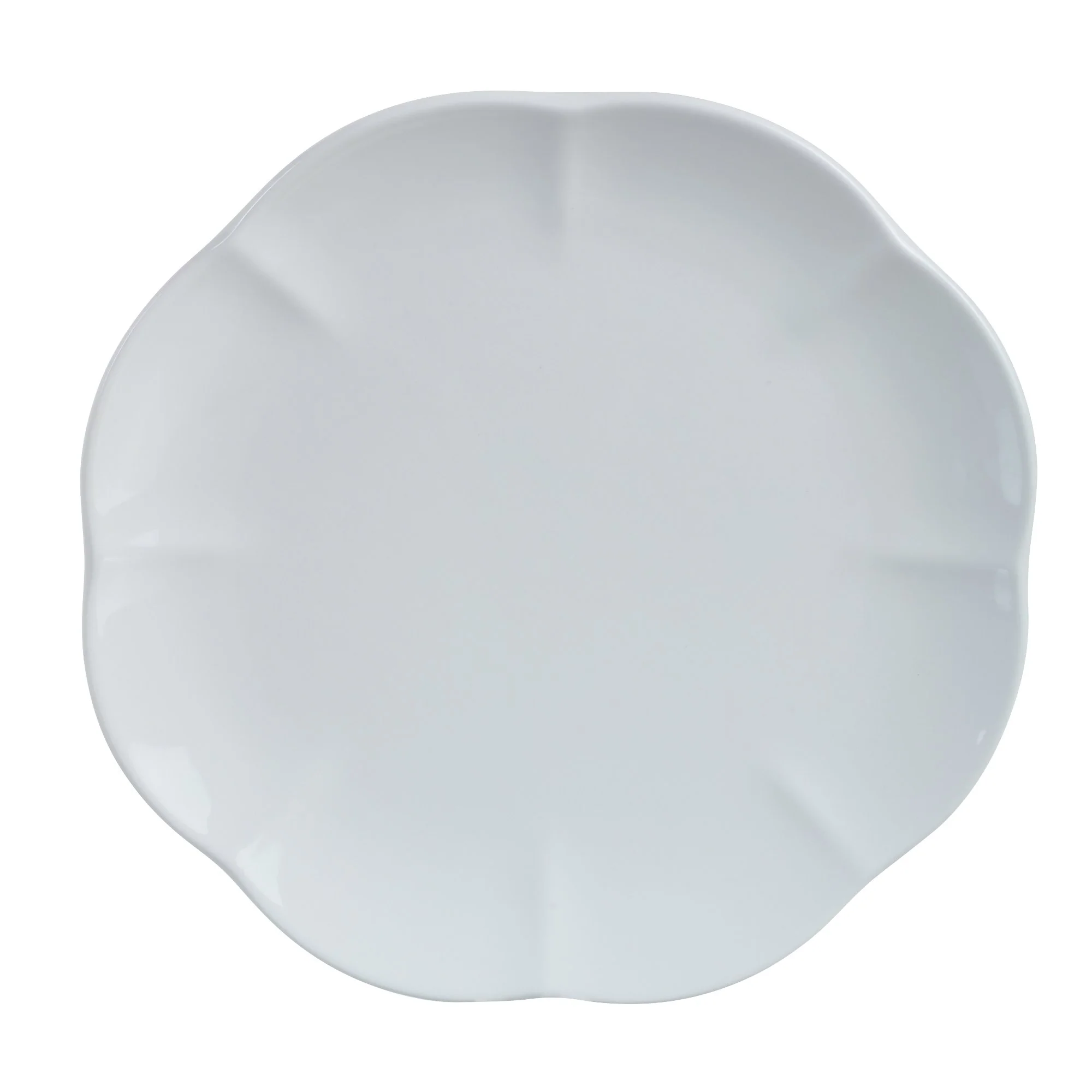 4 assiettes Ă dessert forme fleur 20cm