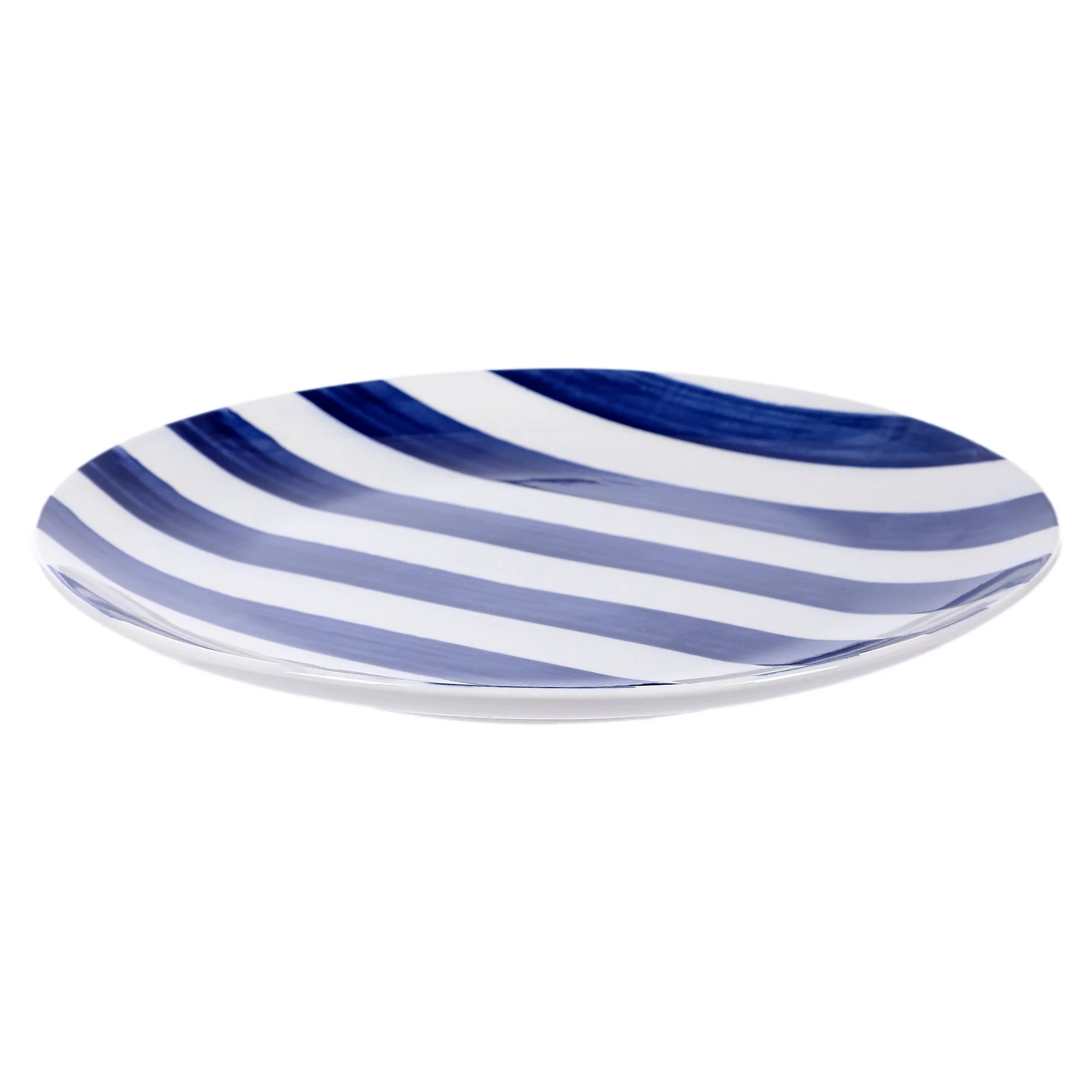 4 assiettes plates en céramique - Bleu - Image 6