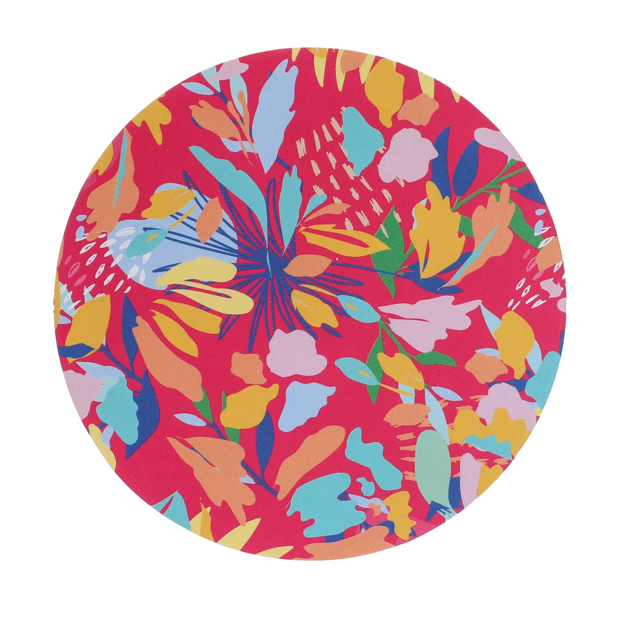 4 dessous de verre fleuris 10cm - Image 2