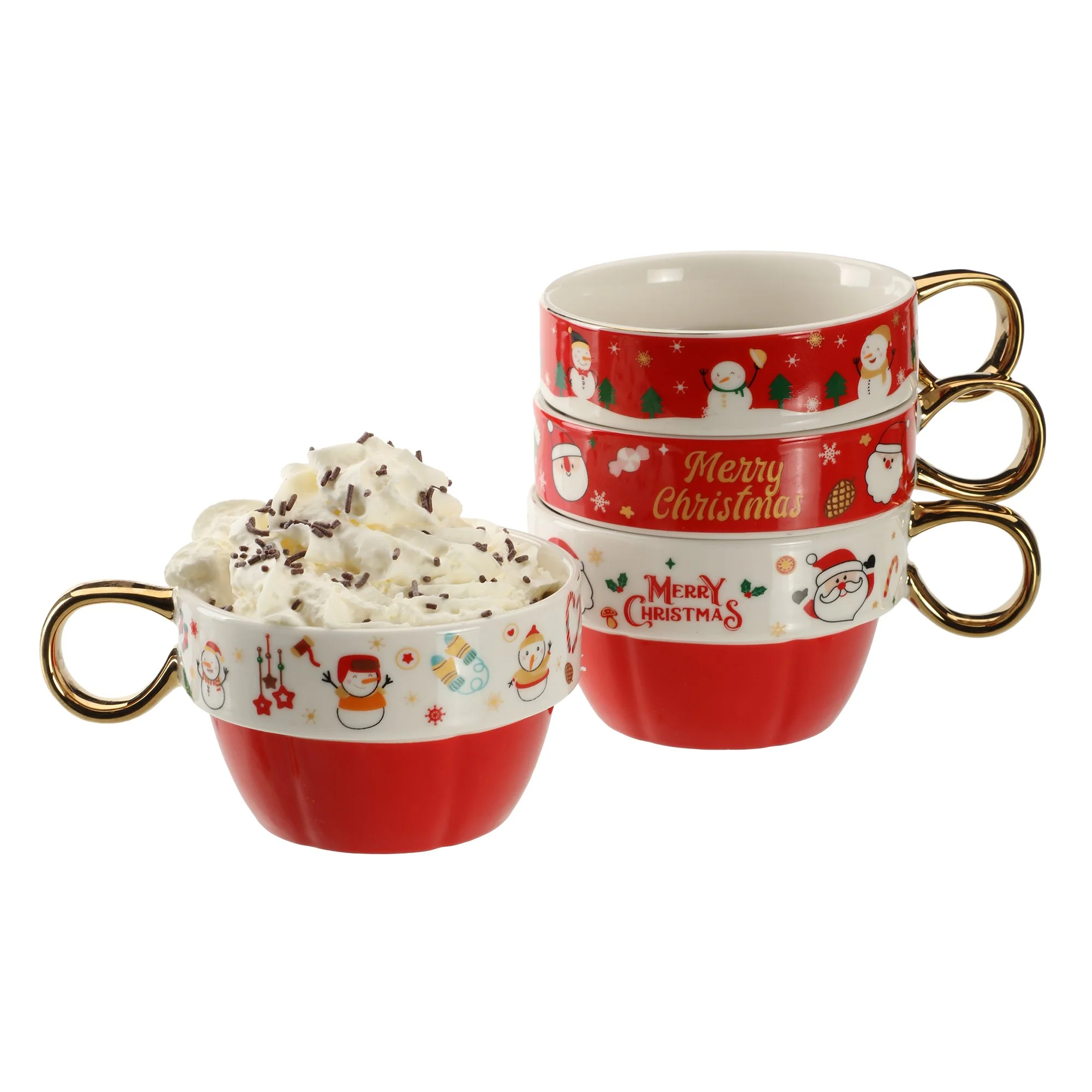 4 mugs de Noël