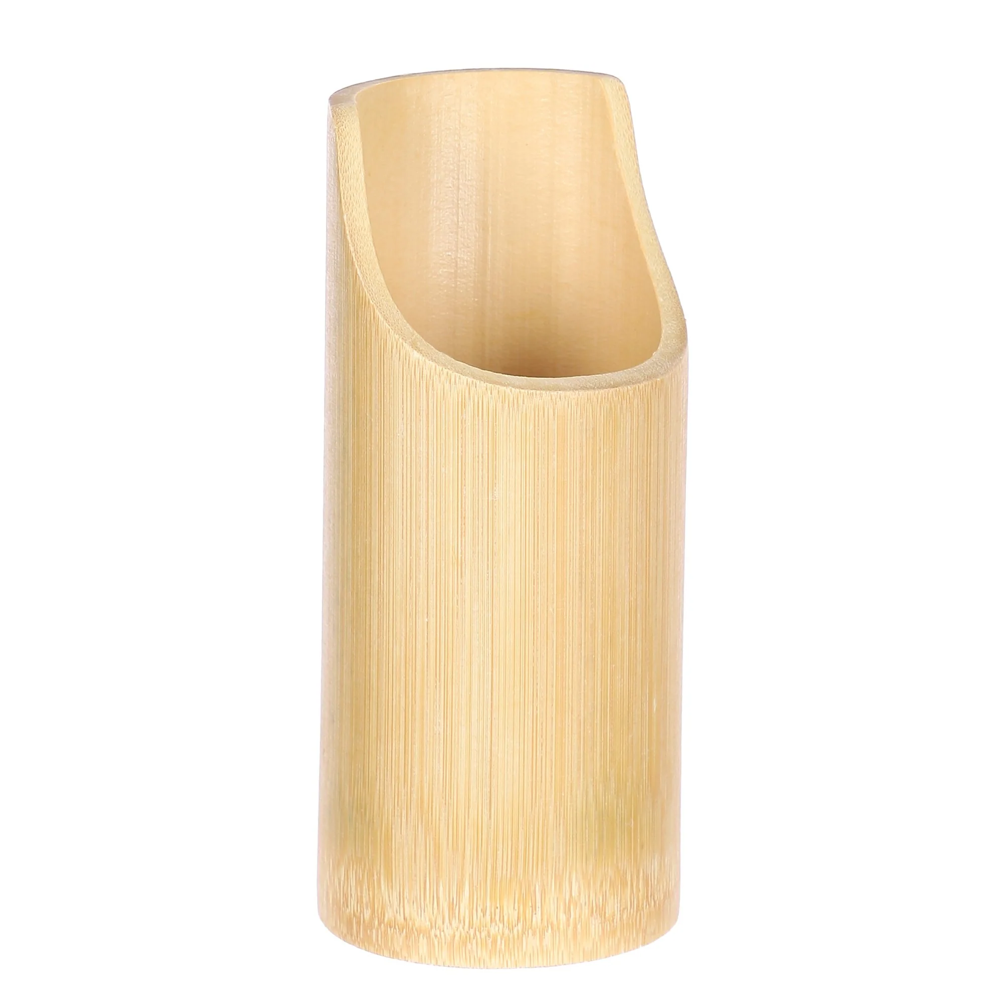 4 ustensiles de cuisine bambou avec pot - Image 2