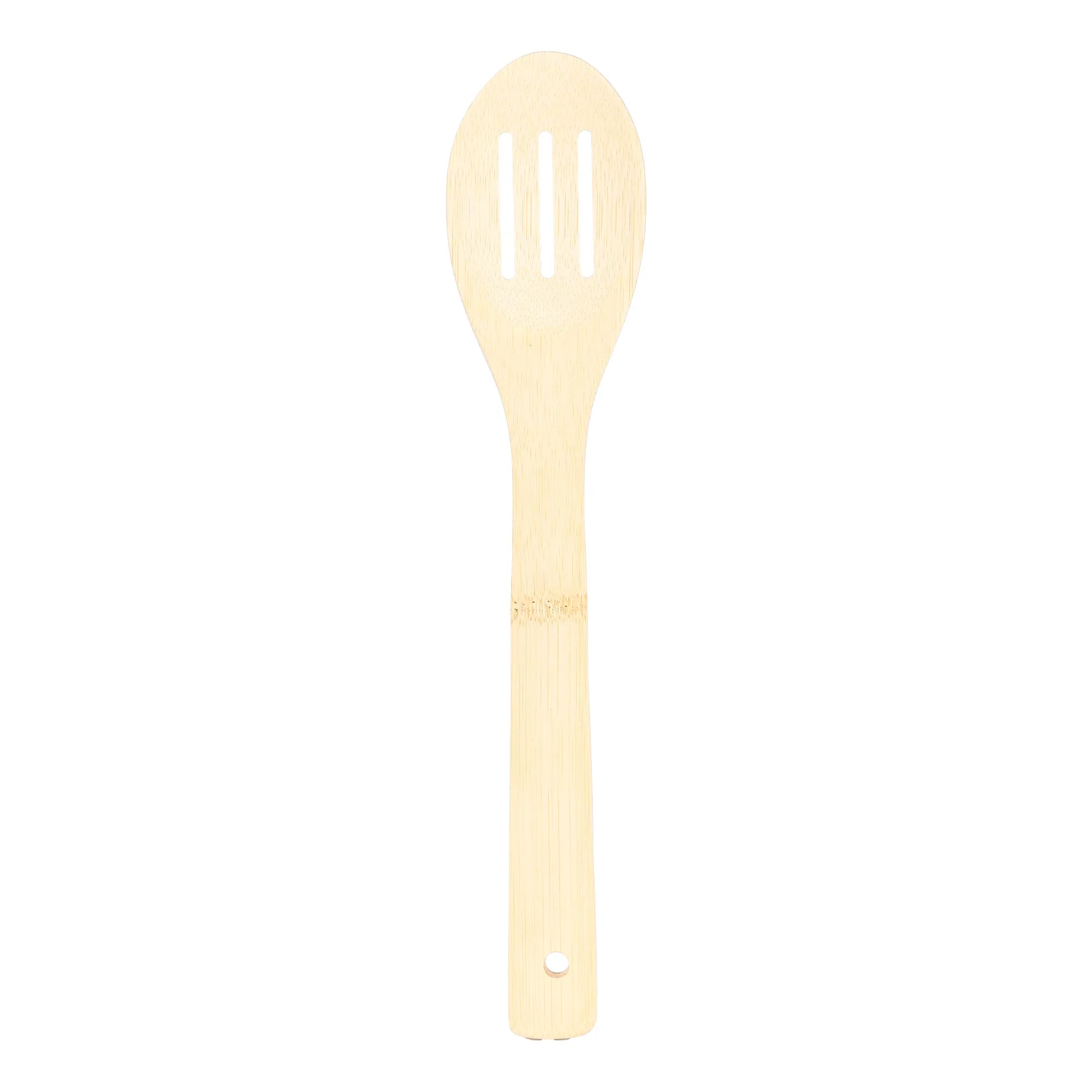 4 ustensiles de cuisine bambou avec pot - Image 5