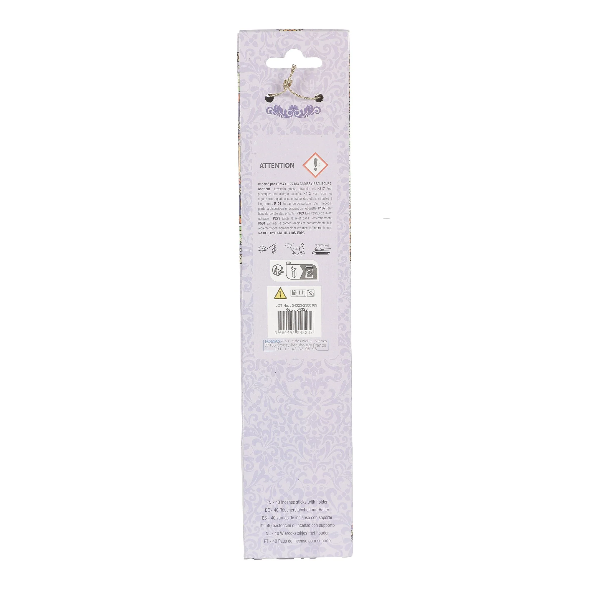 40 bâtons d'encens + porte encens - Image 4