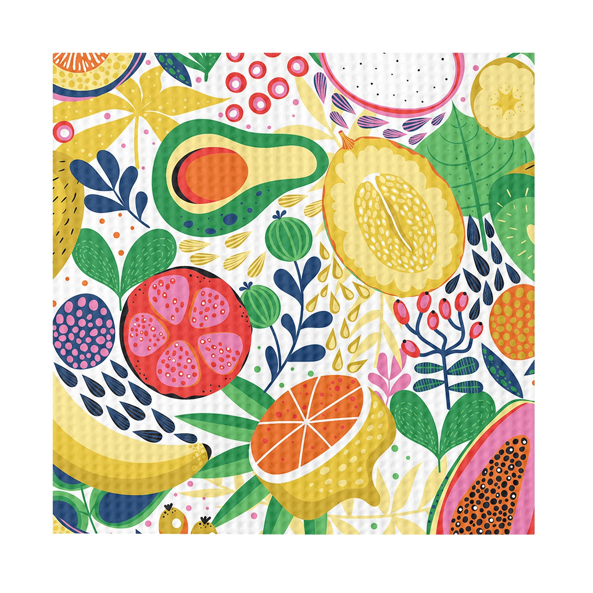 40 serviettes jetables multi fruits