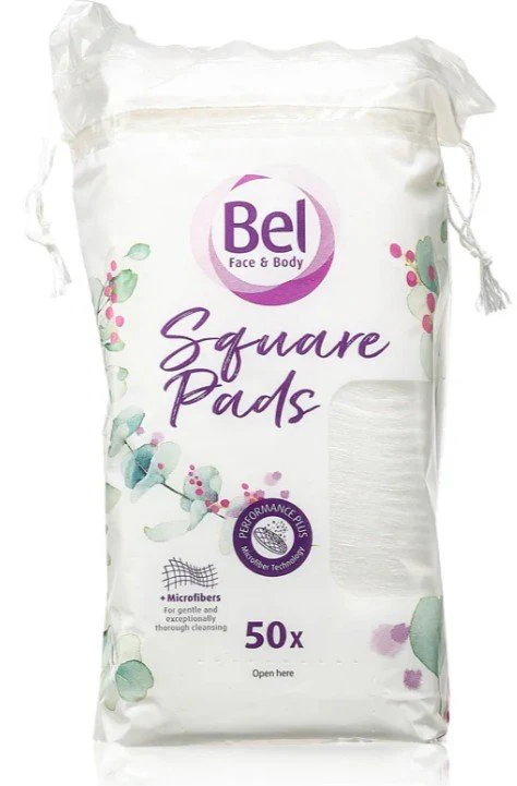 50 carrés de coton à démaquiller
