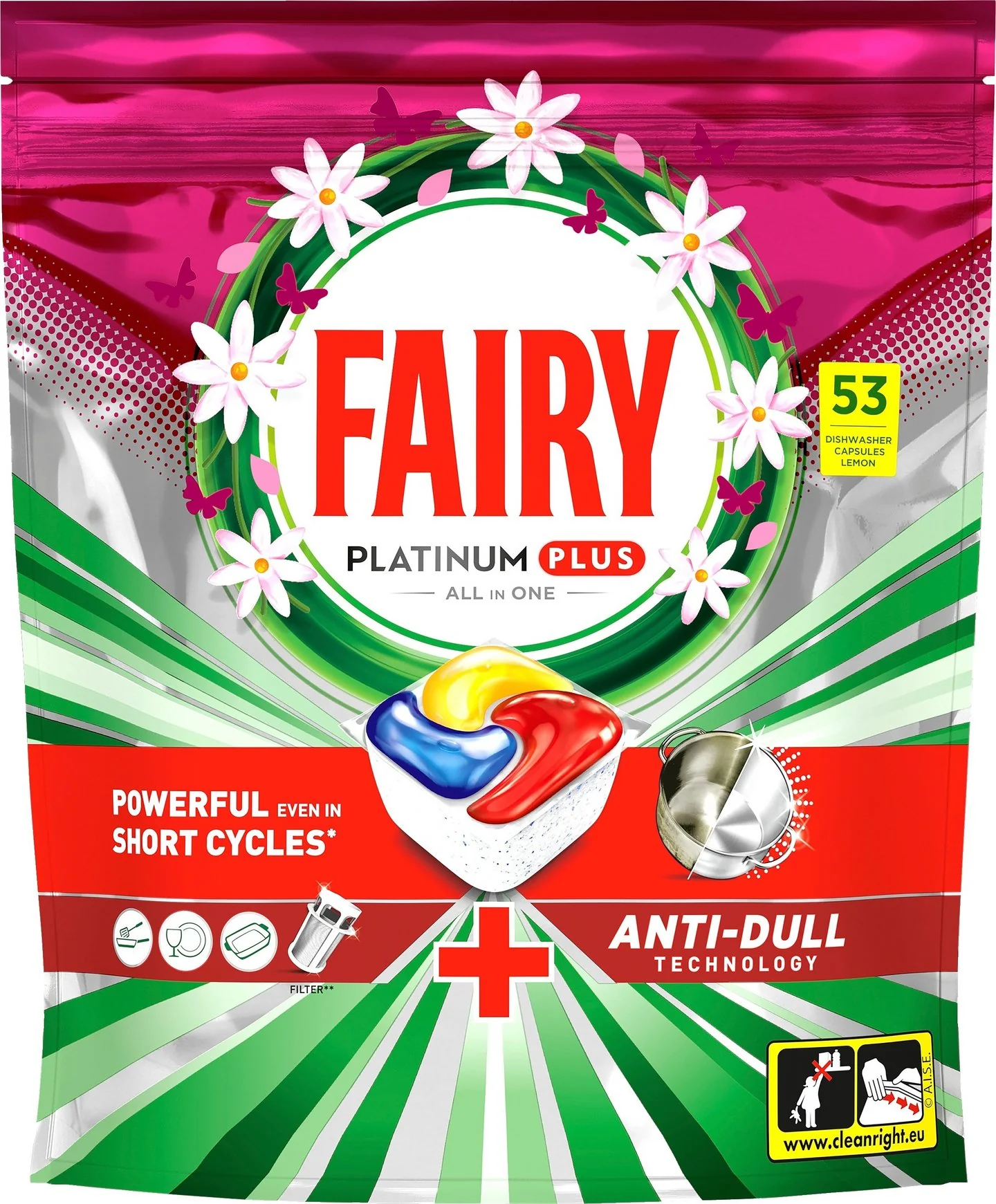53 tablettes lave vaisselle platinum plus citron