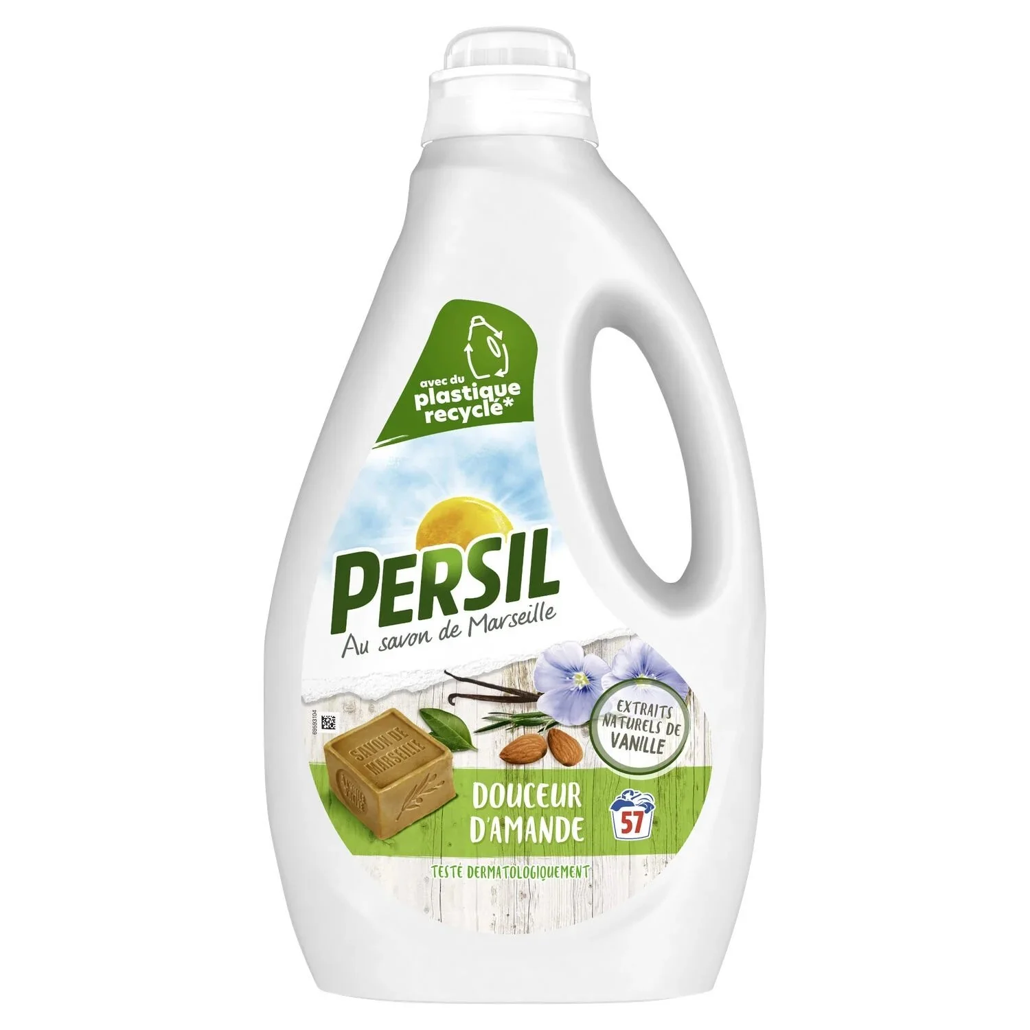 57 doses de lessive liquide - amande douce