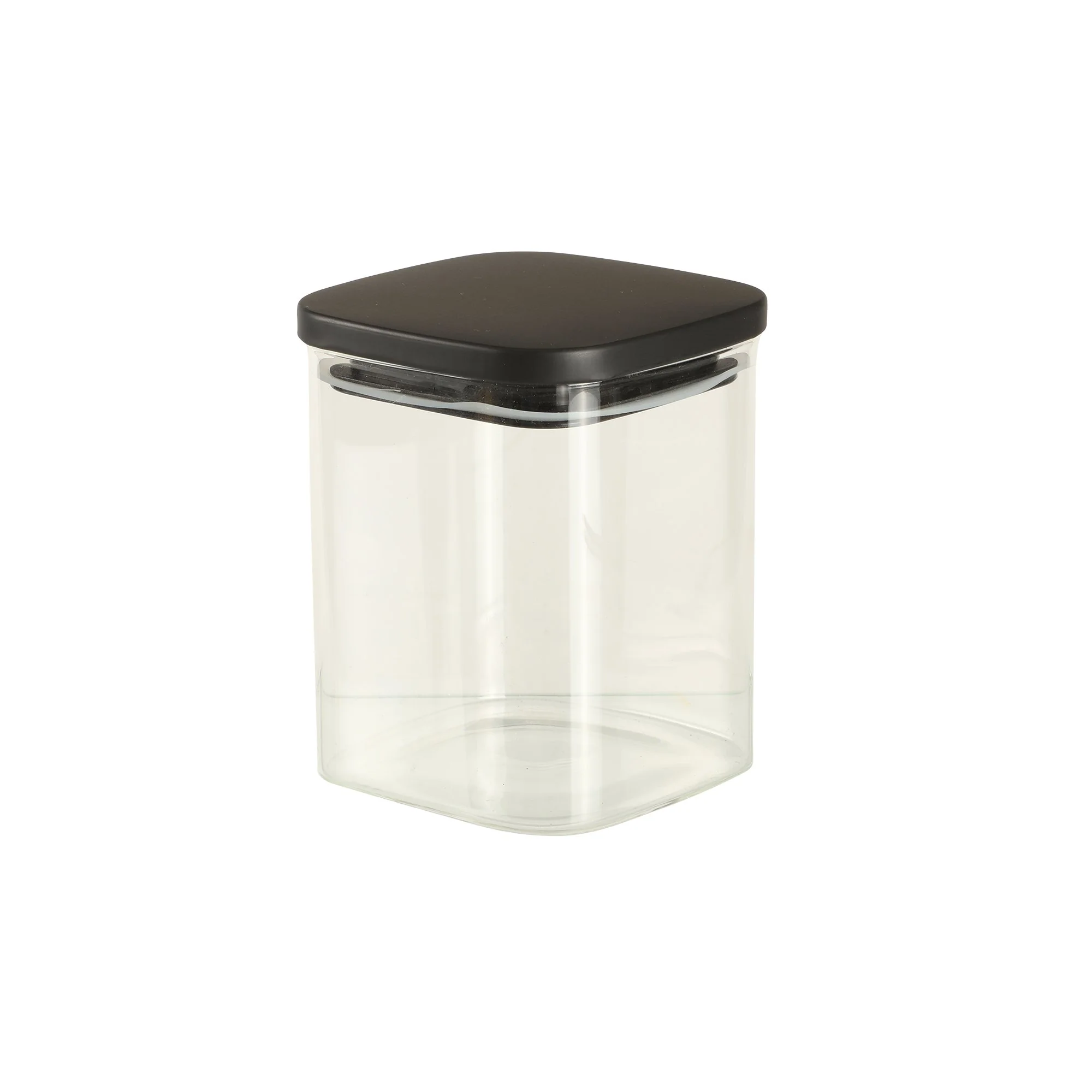 6 bocaux en verre avec couvercle noir - Image 4