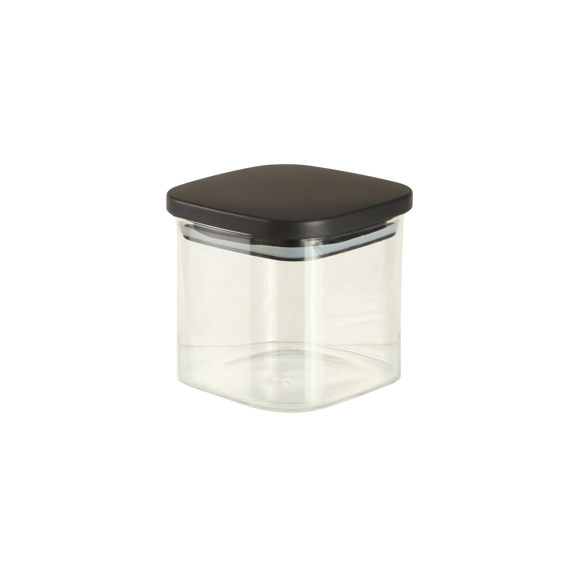 6 bocaux en verre avec couvercle noir - Image 5