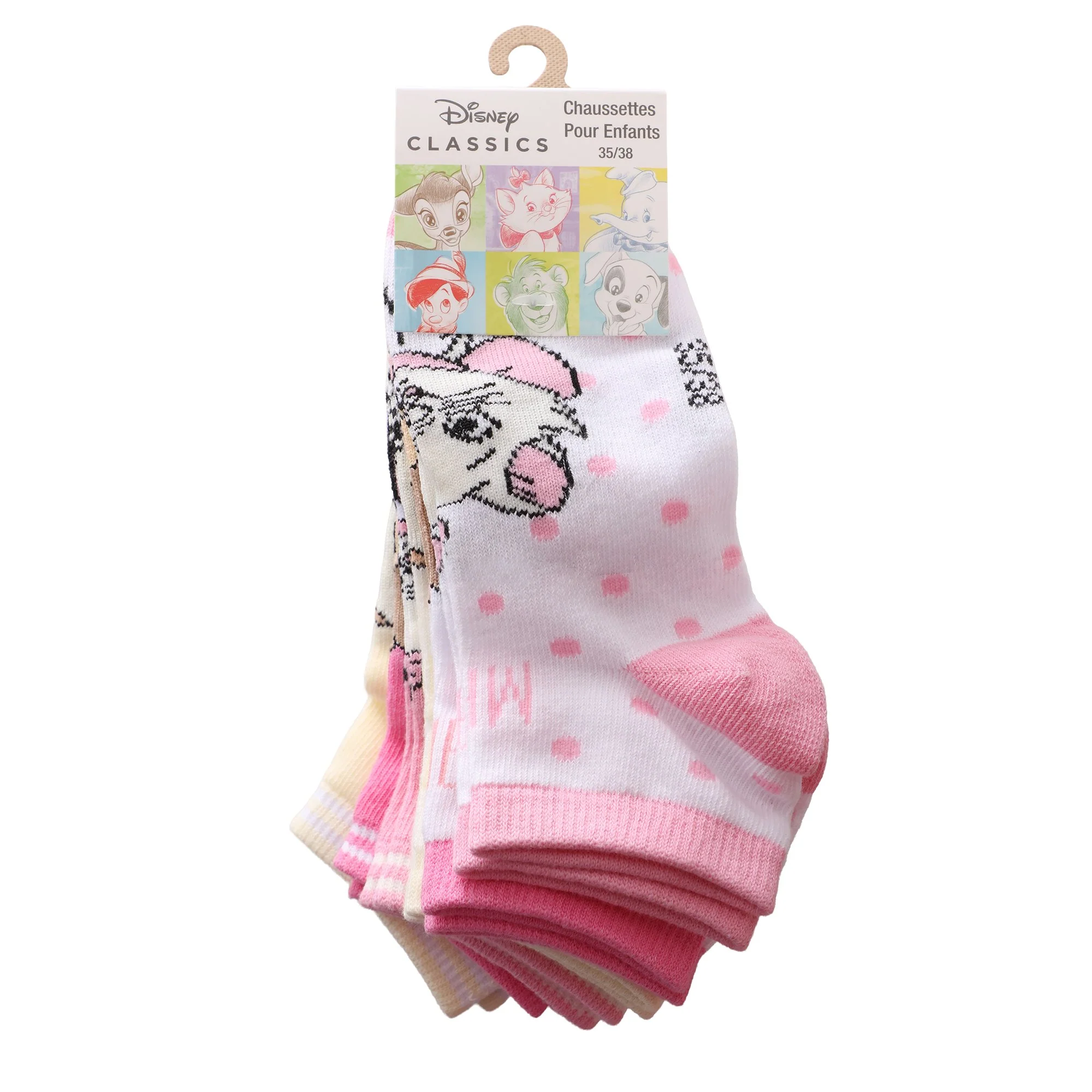 6 paires de chaussettes courtes - Rose