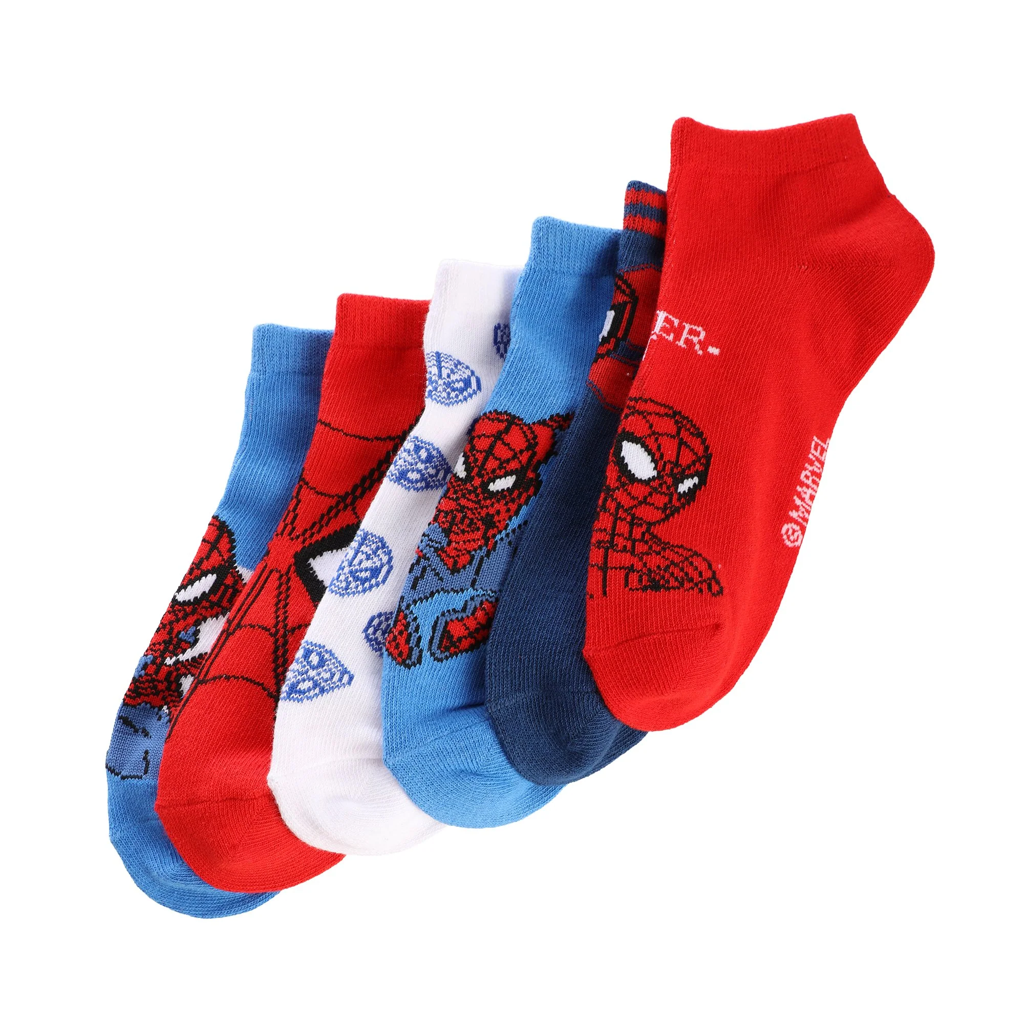 6 paires de chaussettes courtes - Rouge - Image 2